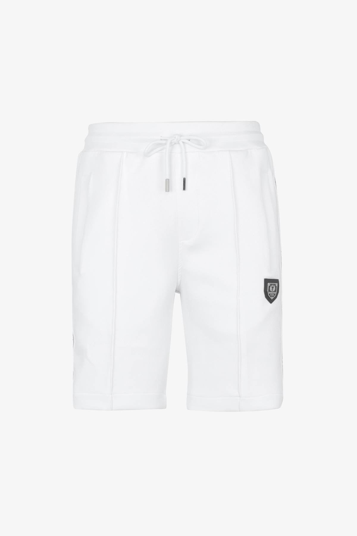 White men's shorts with drawstring - Image n°5