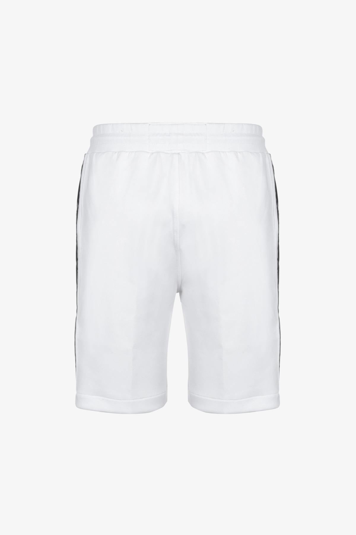 White men's shorts with drawstring - Image n°6