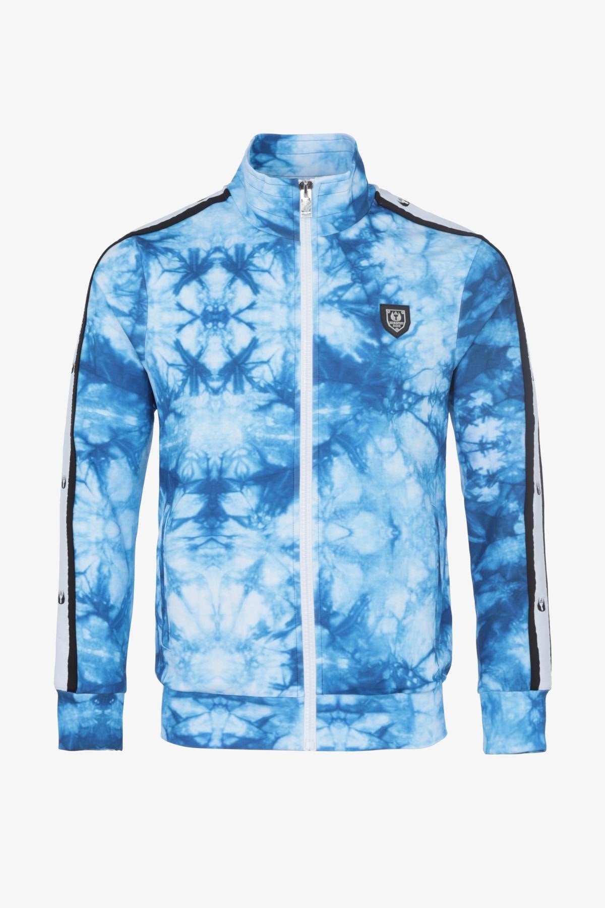 Blue printed zipped jacket - Image n°6