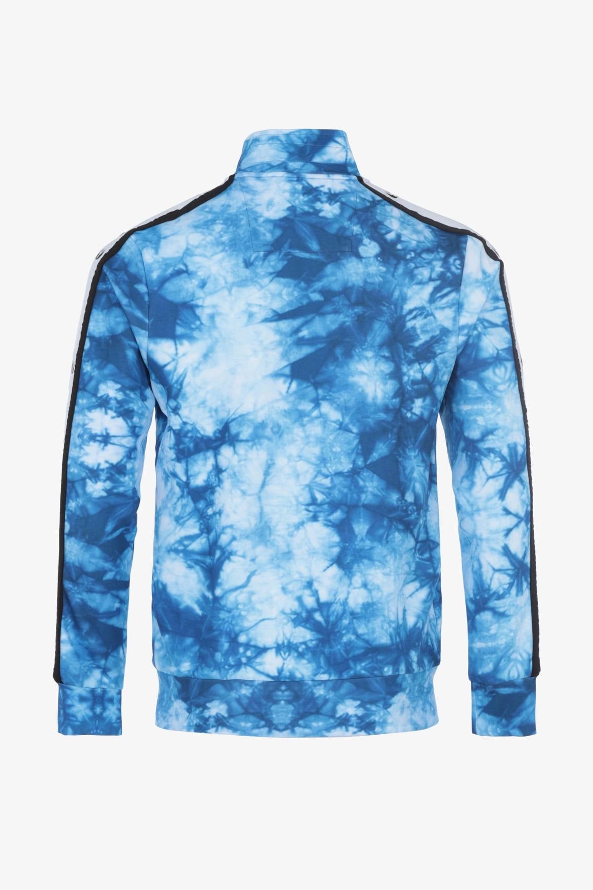 Blue printed zipped jacket - Image n°7