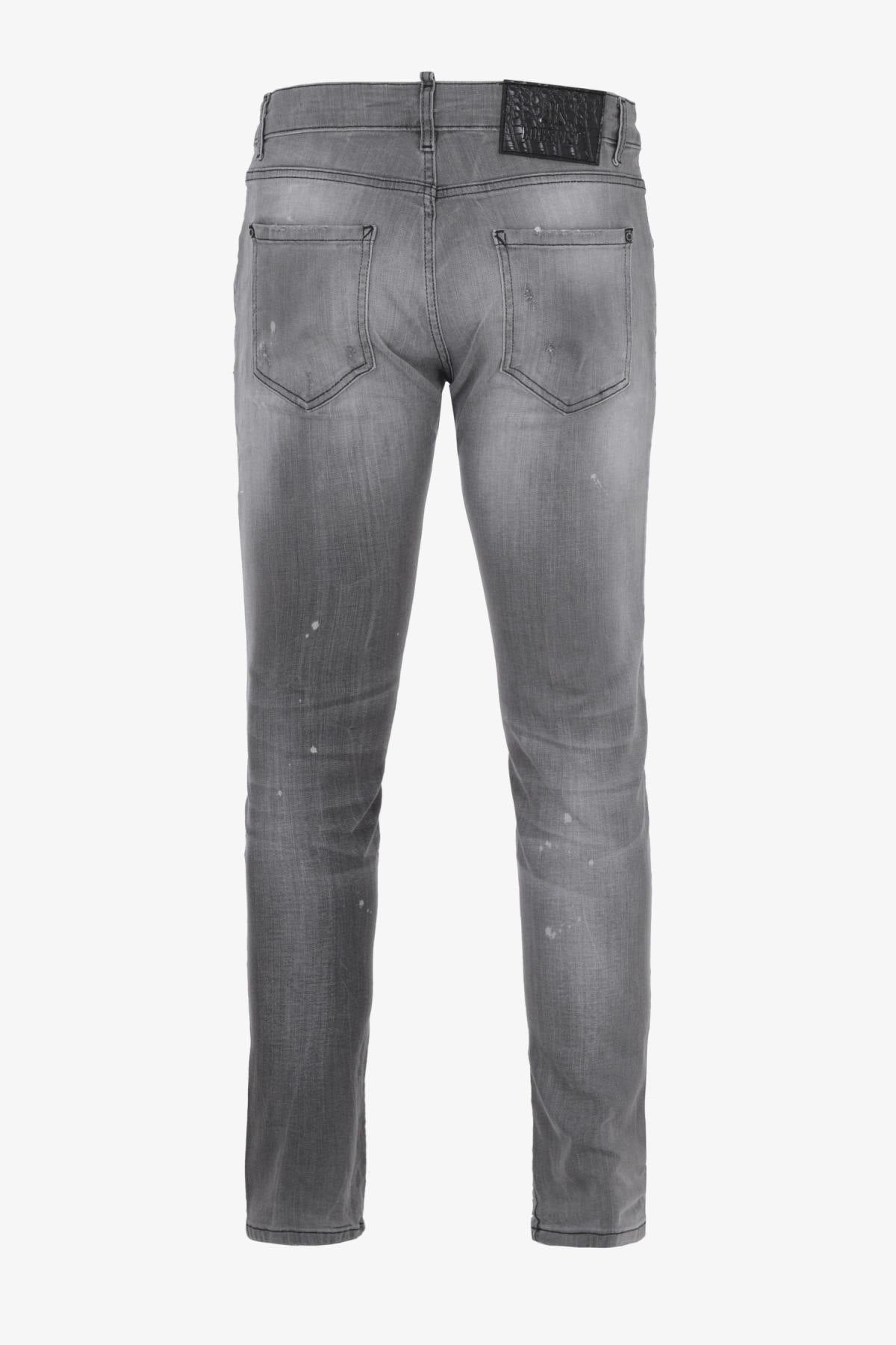 Destroyed gray slim jeans - Image n°18