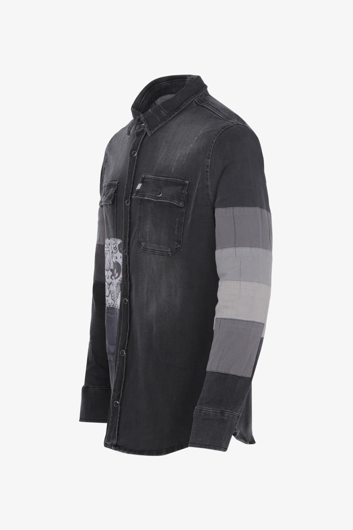 Charcoal denim shirt - Image n°20