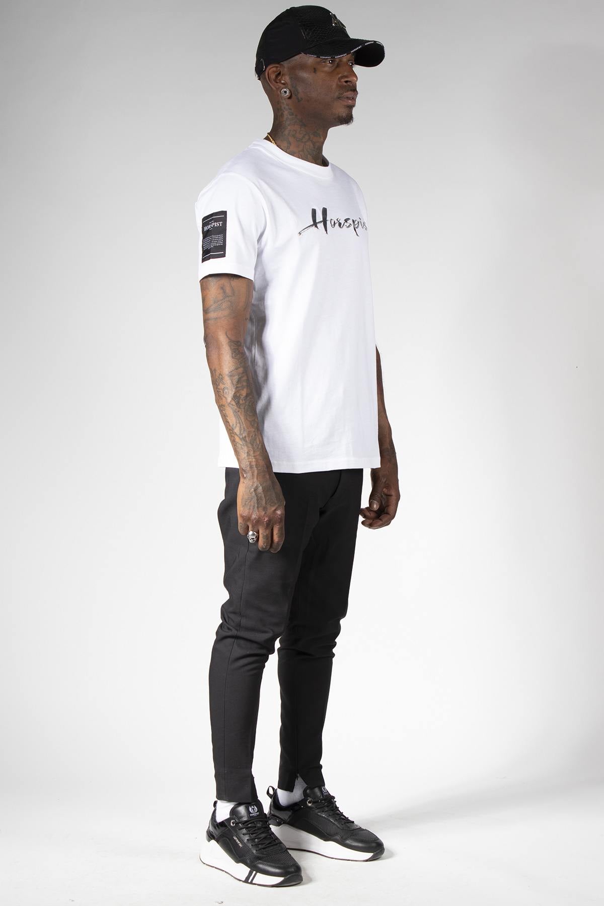 White tshirt with silver logo - Image n°14