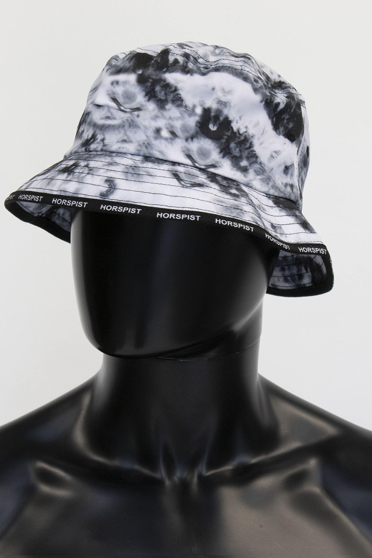 Black and white cloud print bucket hat - Image n°2