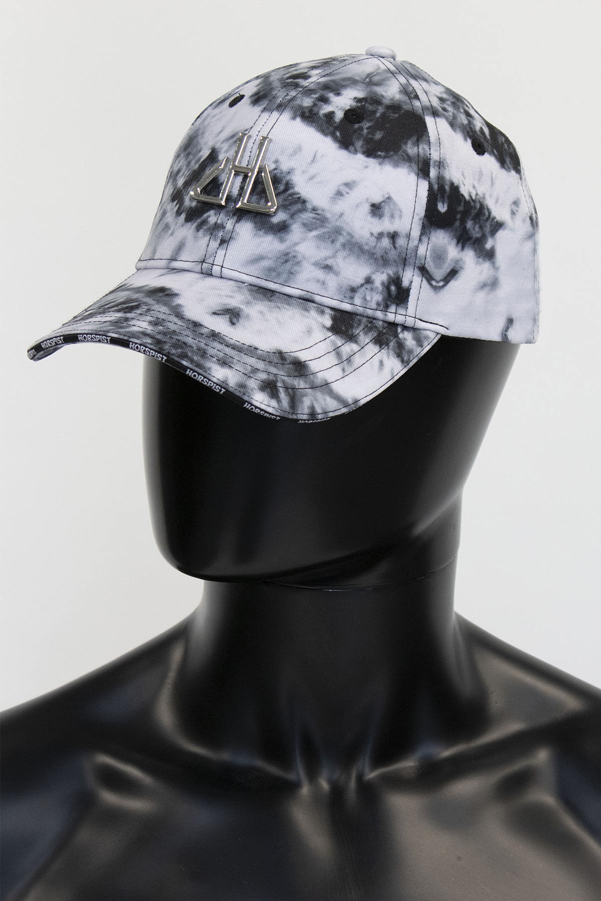 Black and white cloud pattern cap - Image n°2