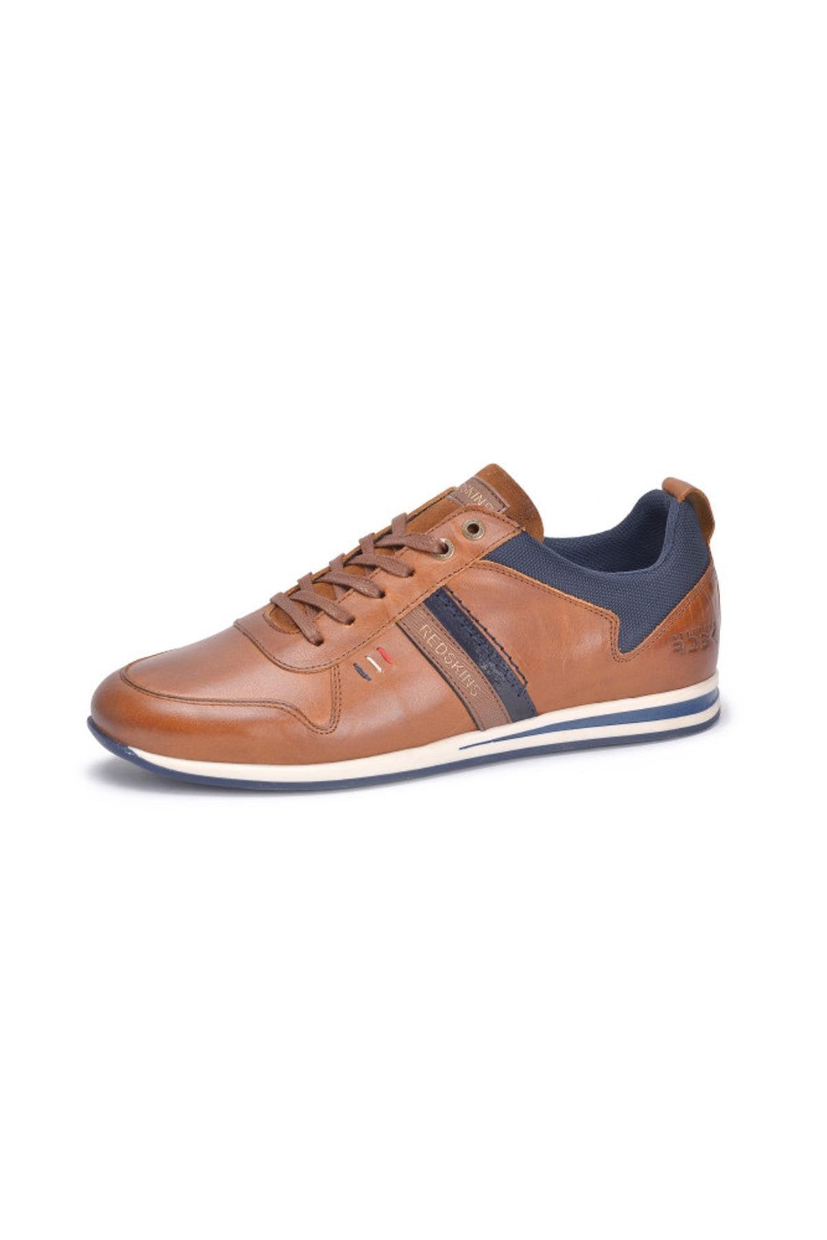 Cognac leather sneakers - Image n°1