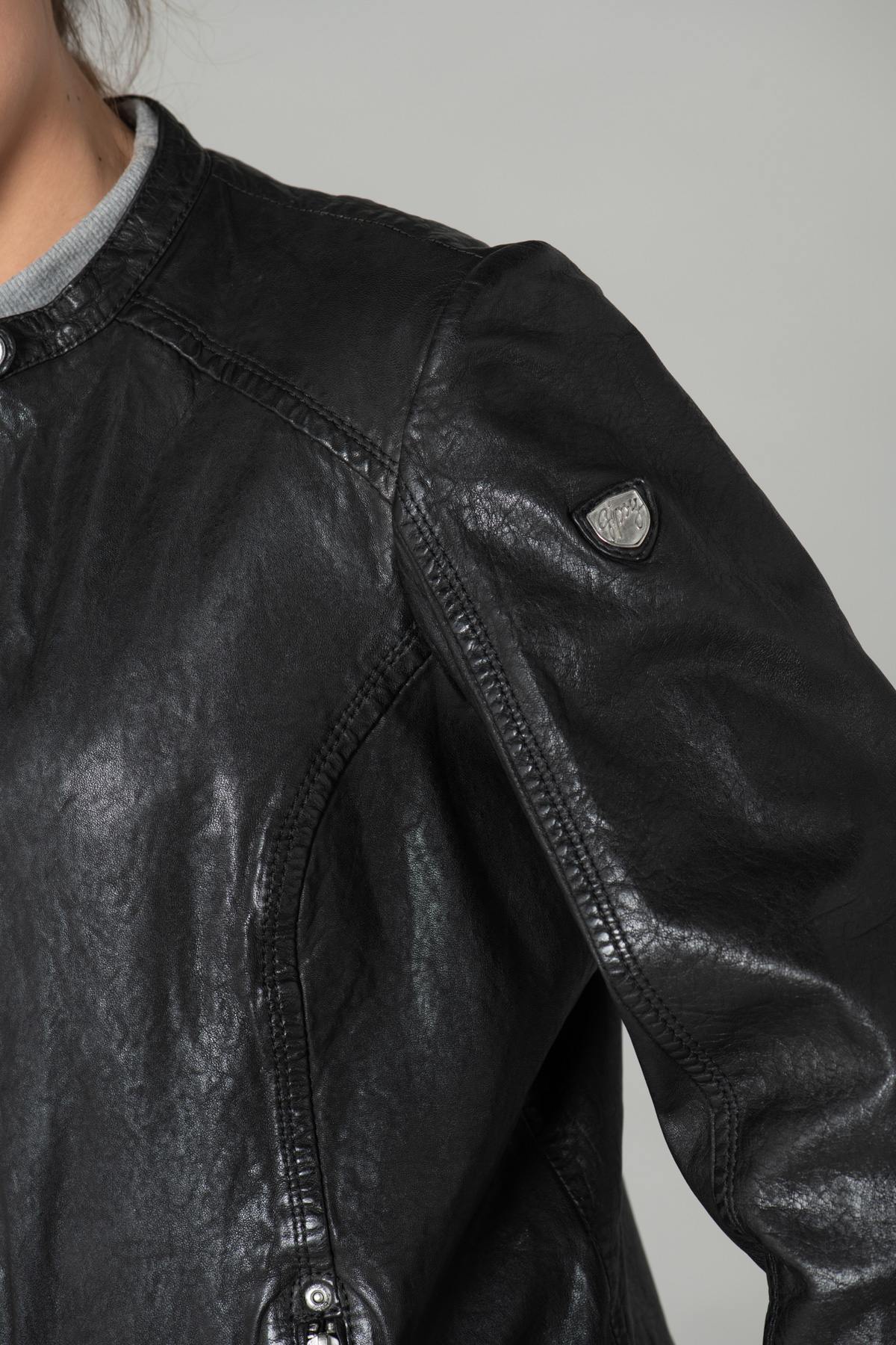 Lambskin biker jacket - Image n°8