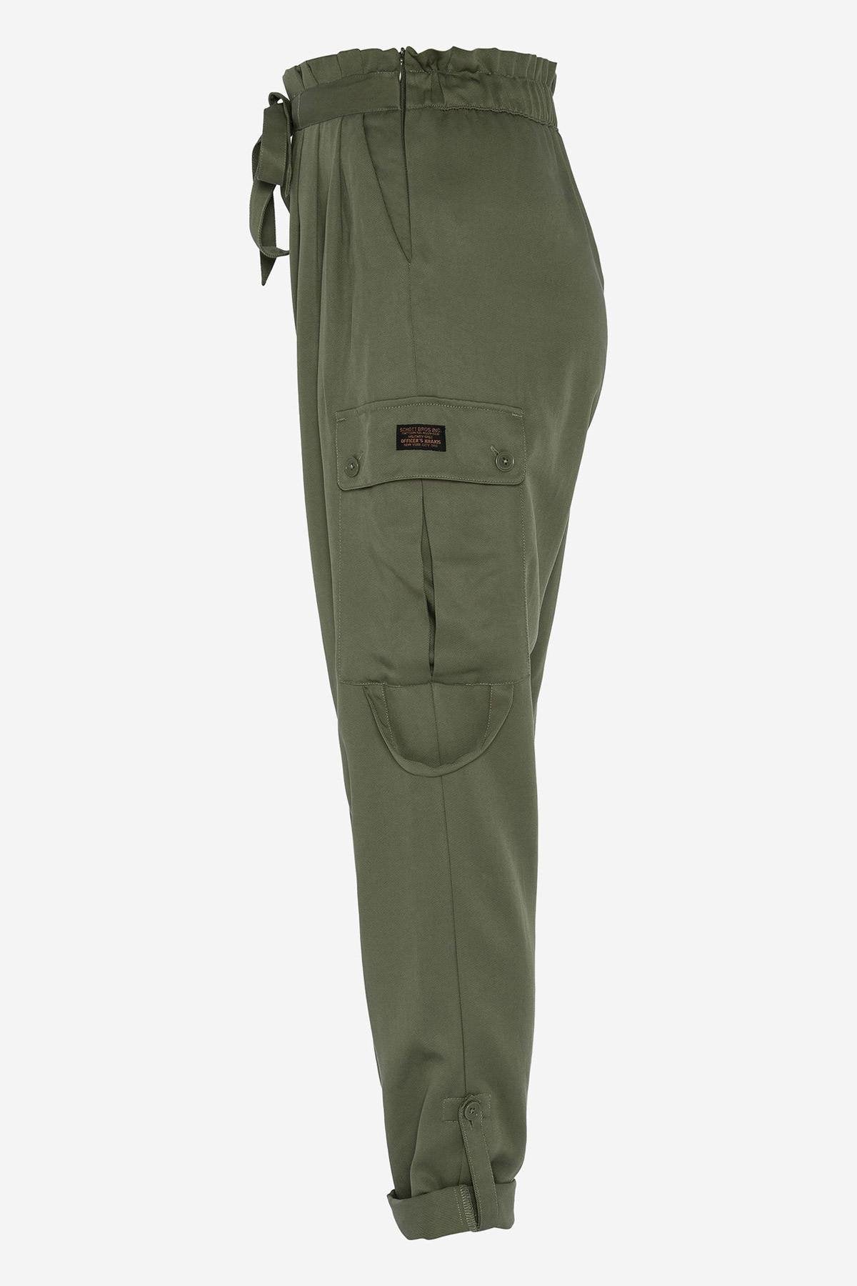 Women's khaki cargo pants - Image n°5