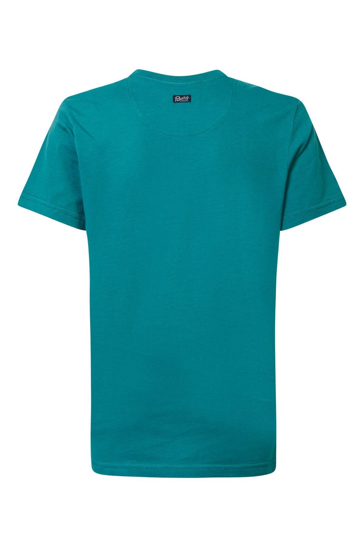 Men's green round neck t-shirt - Image n°2