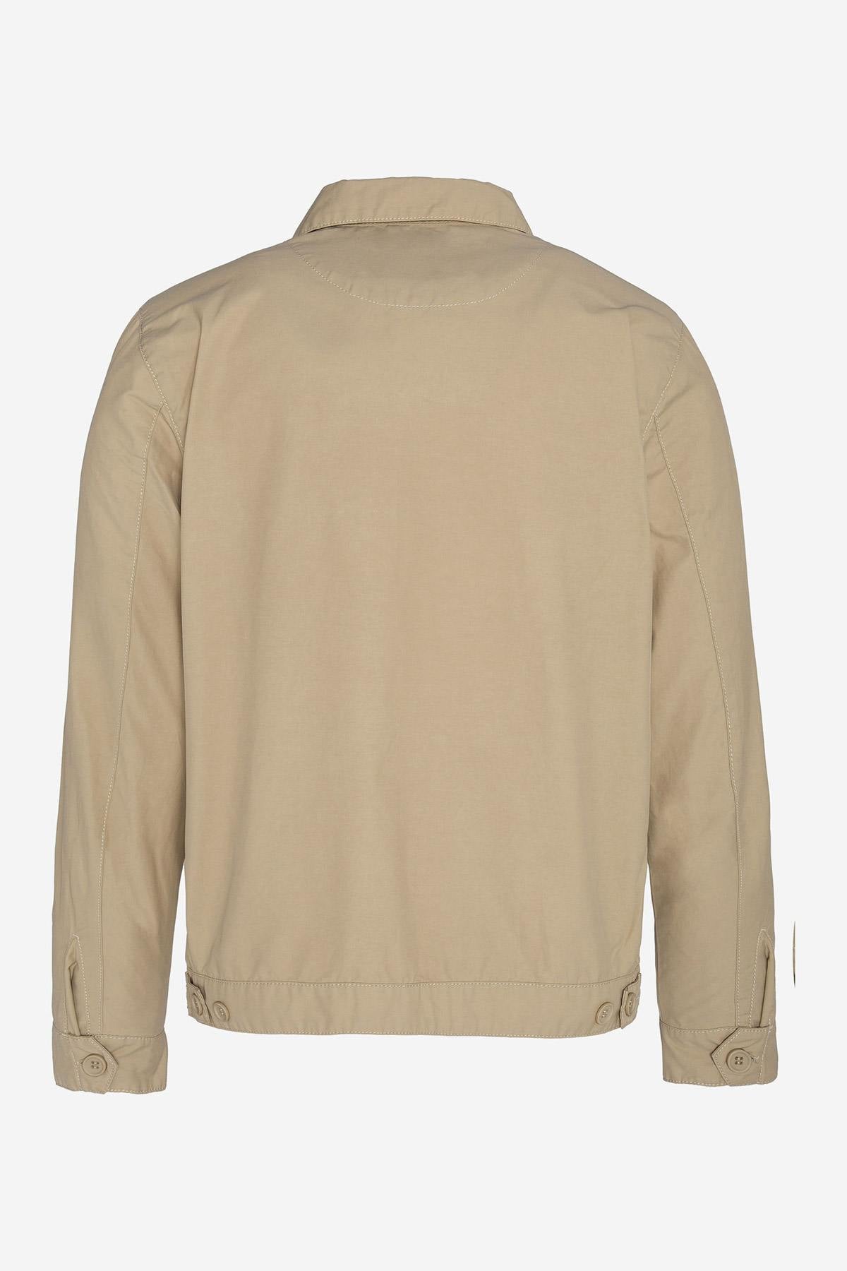 Men's beige mid-season jacket - Image n°7