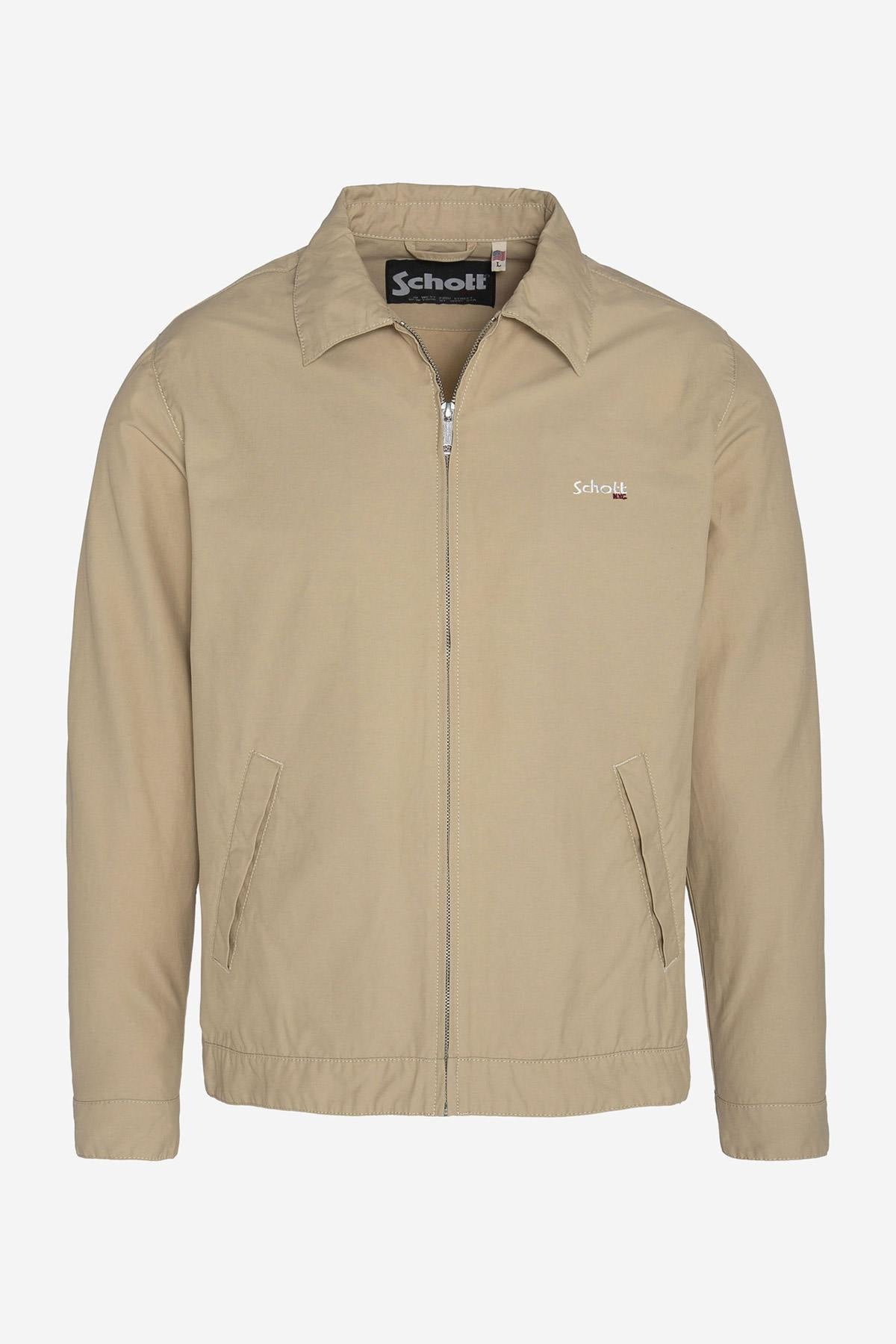 Men's beige mid-season jacket - Image n°6