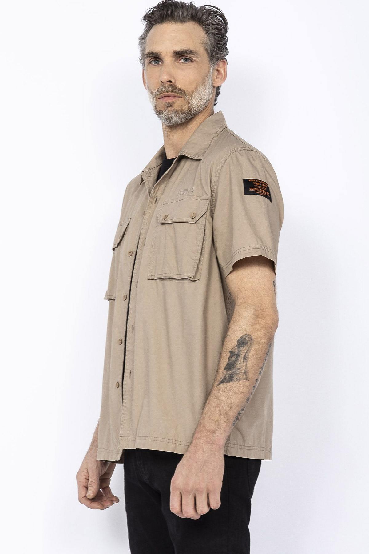 Short-sleeved military shirt - Image n°1