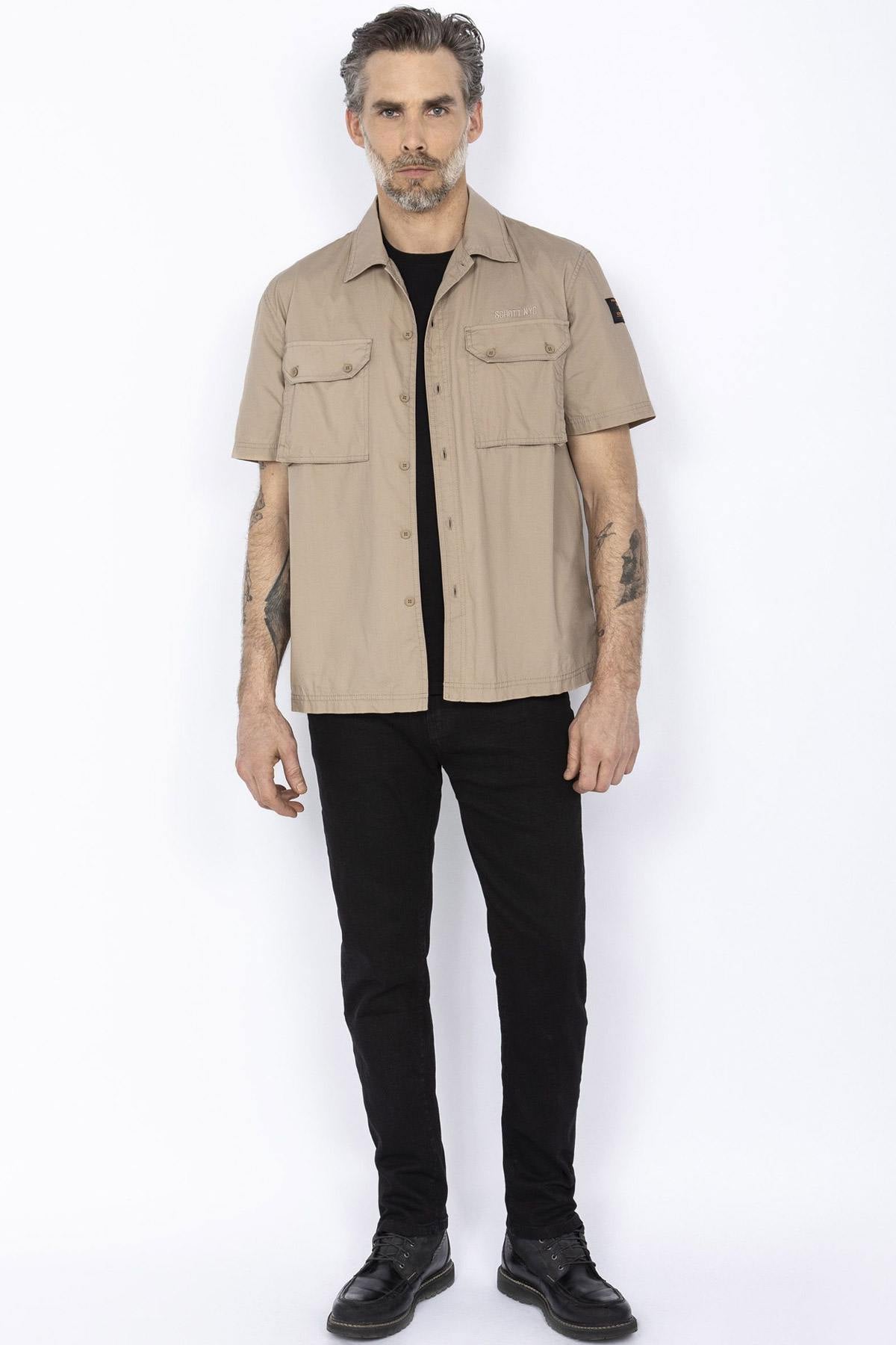 Short-sleeved military shirt - Image n°2