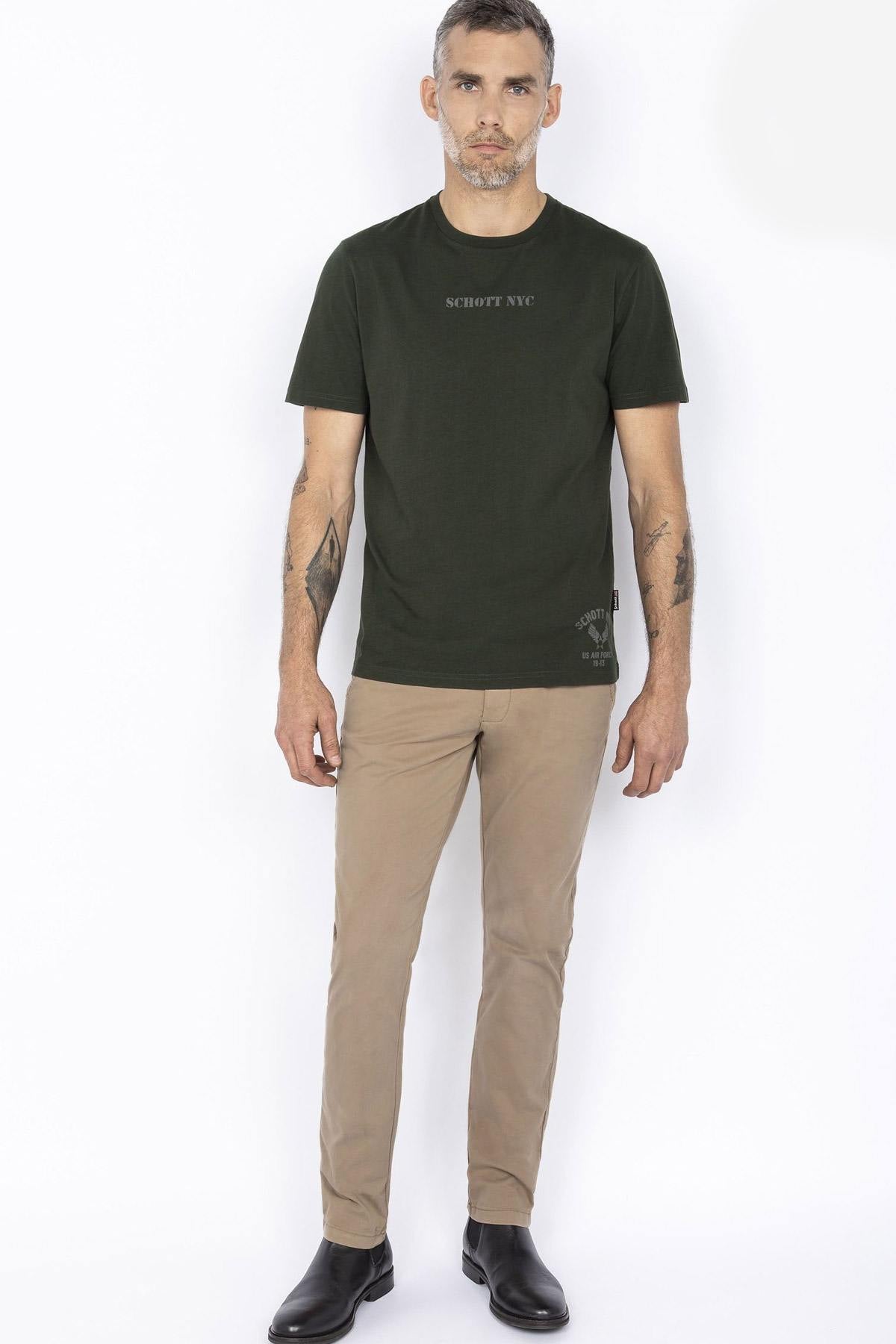 Khaki military t-shirt - Image n°3