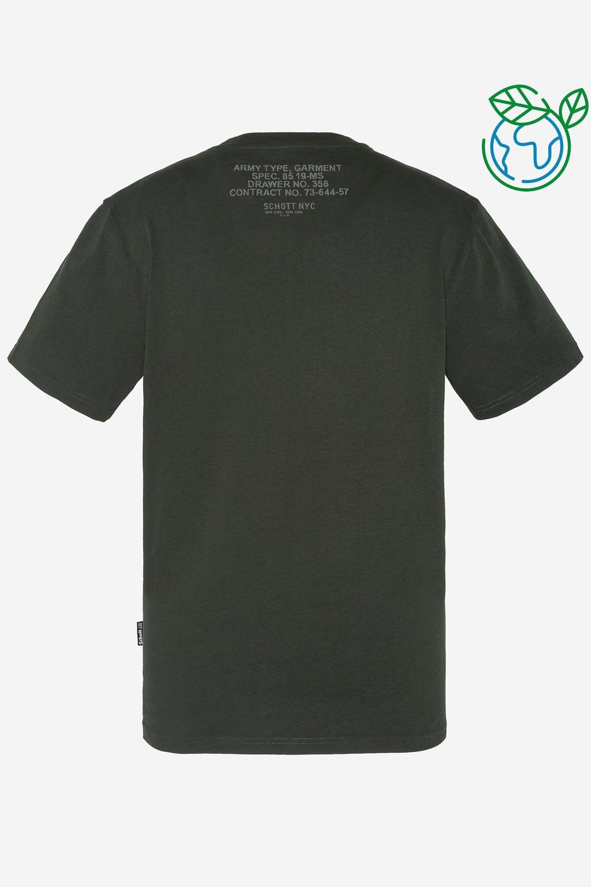 Khaki military t-shirt - Image n°5