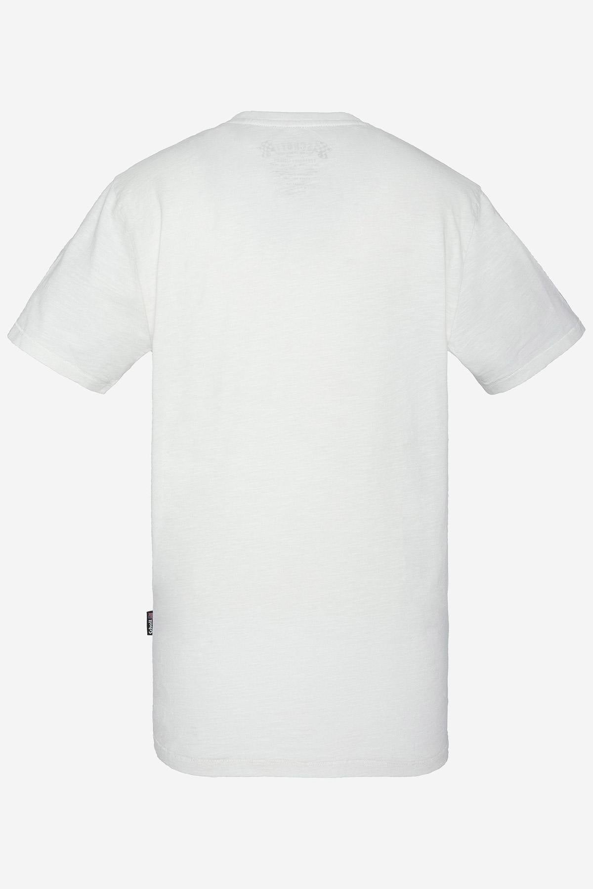 White biker style t-shirt - Image n°5