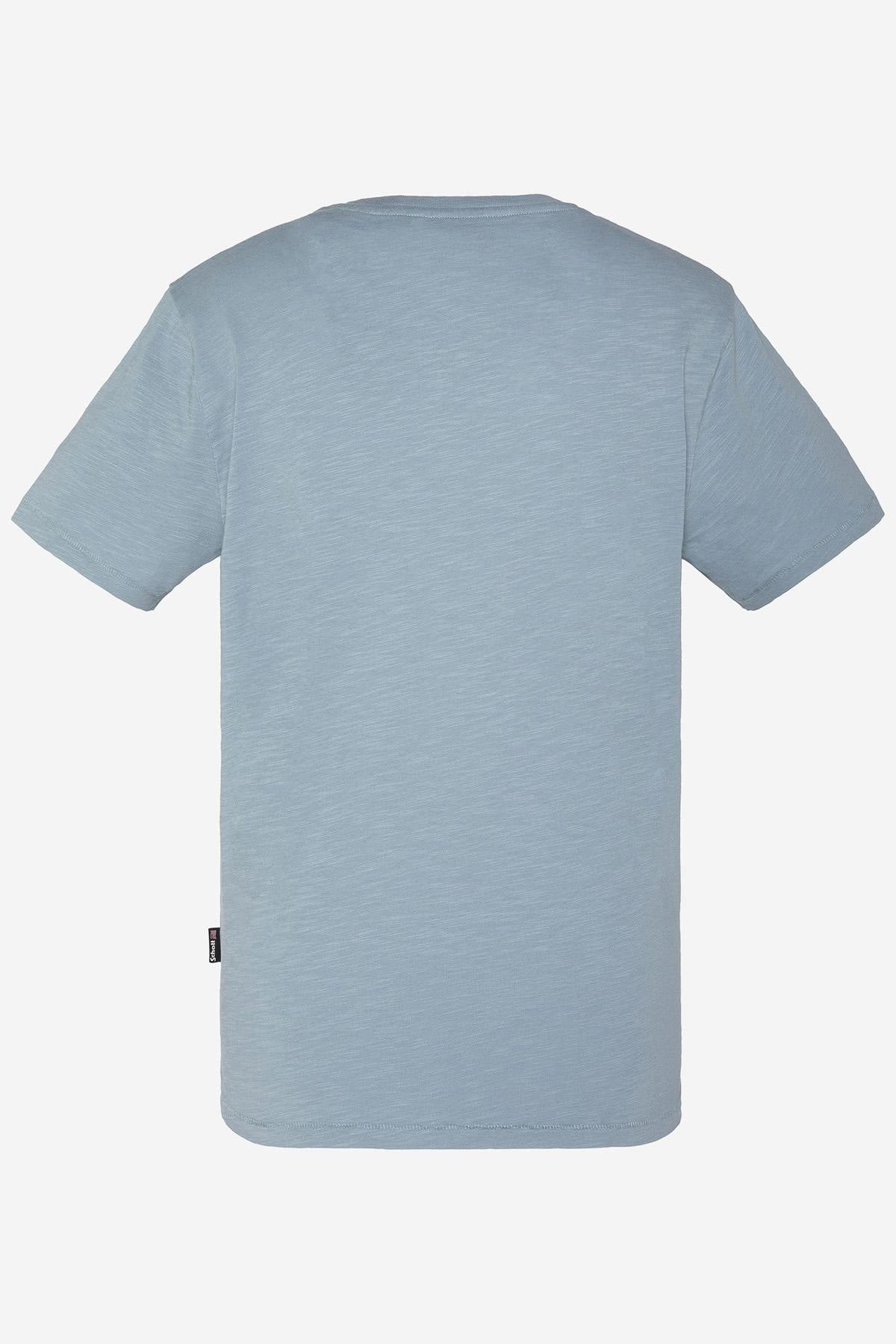 Light blue round-neck t-shirt - Image n°2