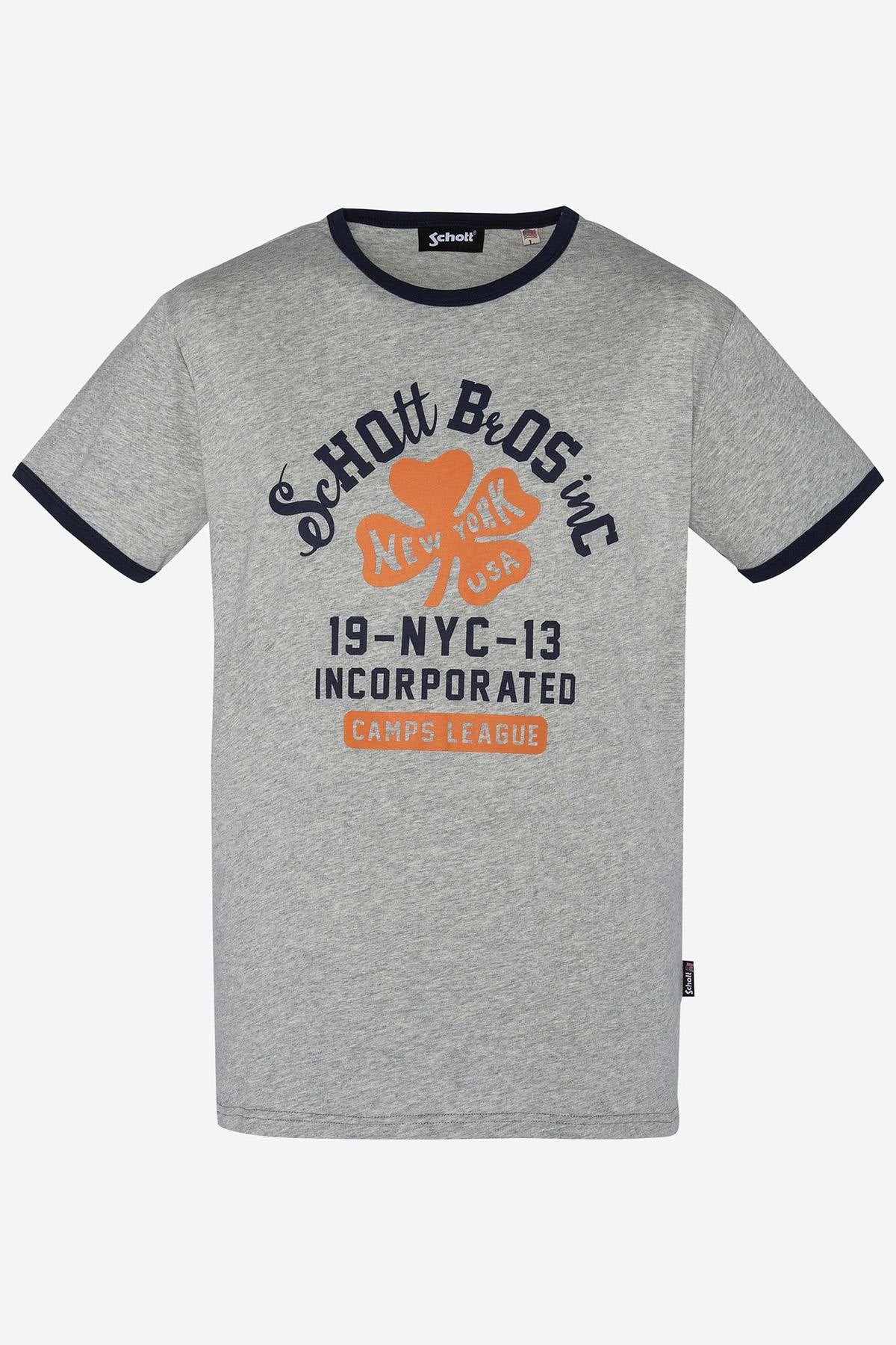 Heather gray US varsity t-shirt - Image n°4