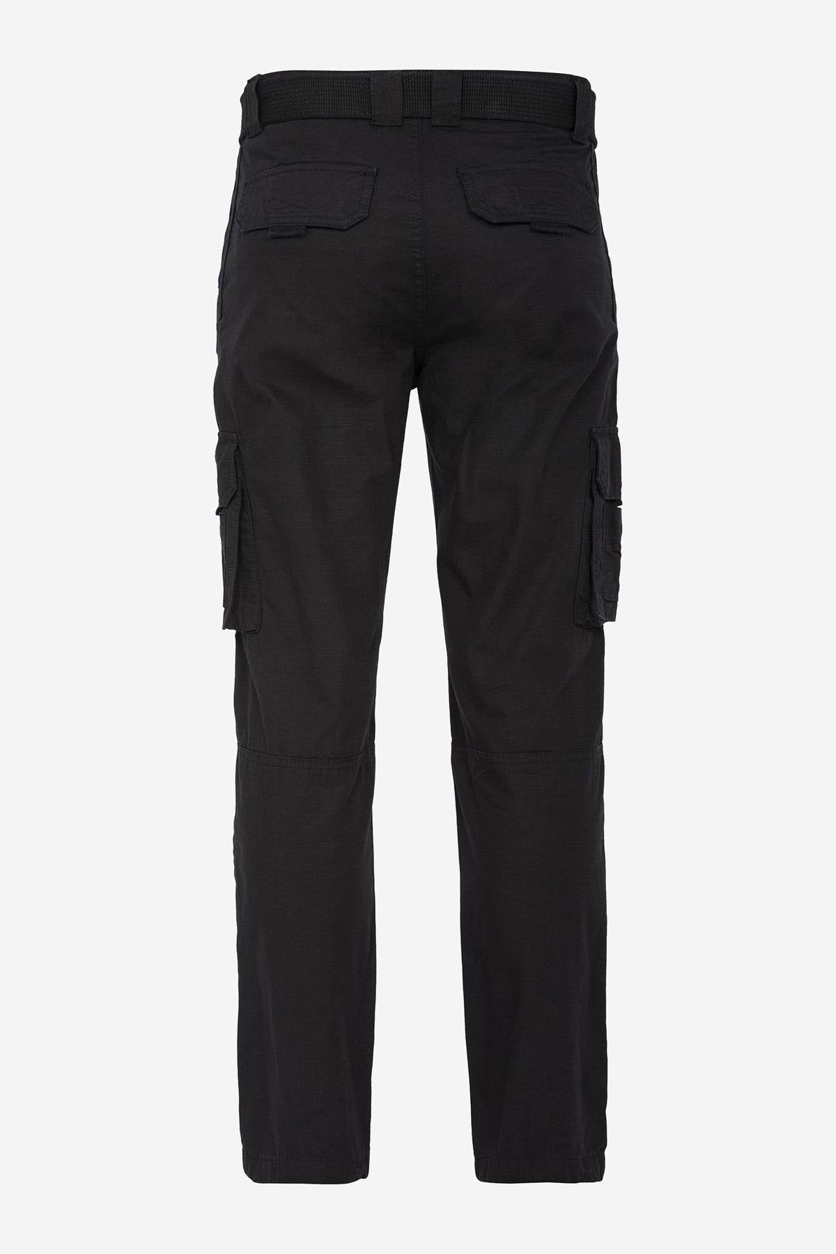 Men's black cargo pants - Image n°3