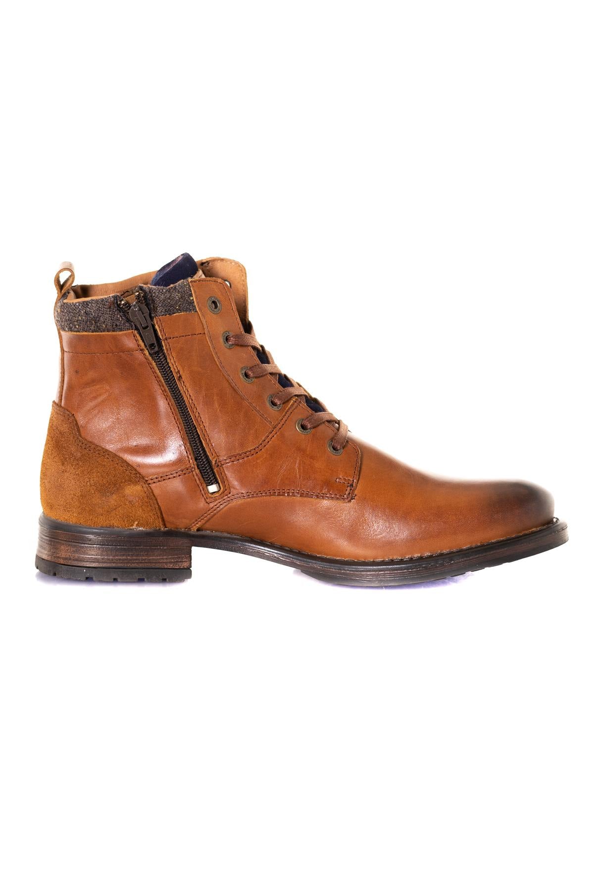 Cognac leather boots - Image n°2