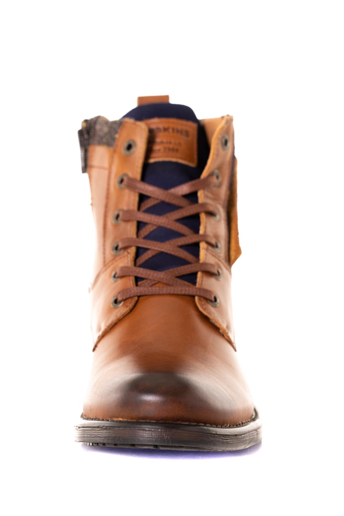 Cognac leather boots - Image n°5