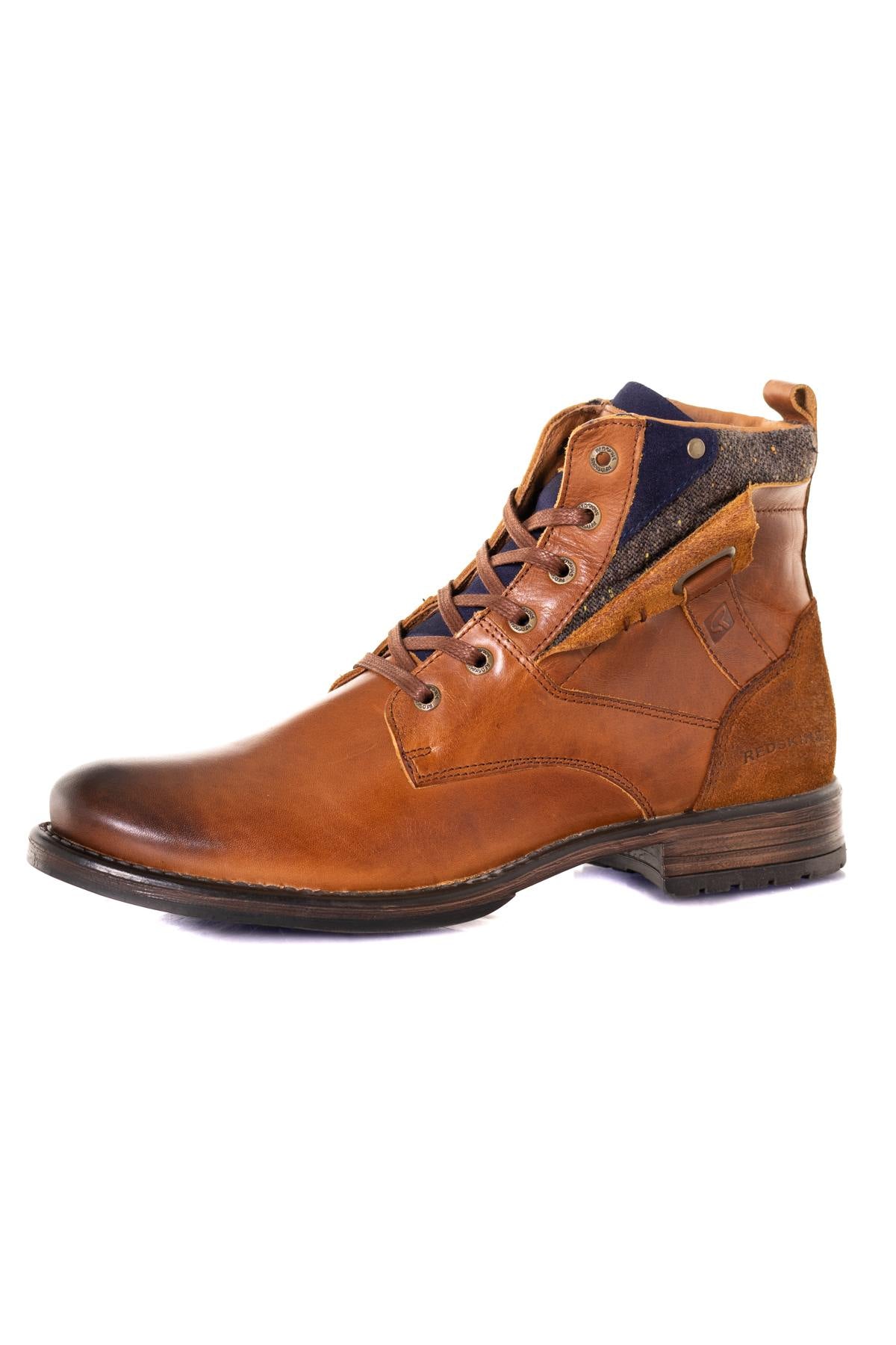 Cognac leather boots - Image n°7