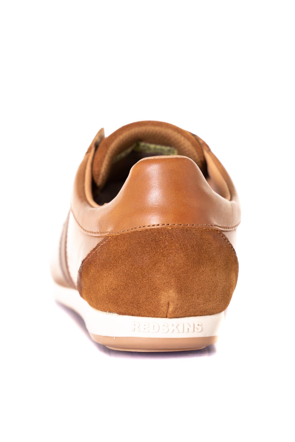 Light brown leather sneakers - Image n°7