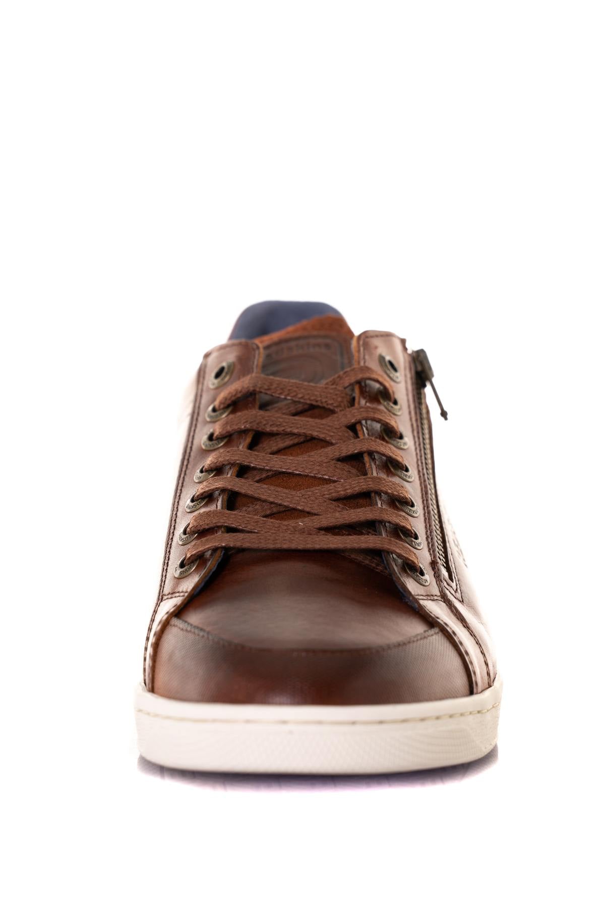 Brown leather sneakers - Image n°5