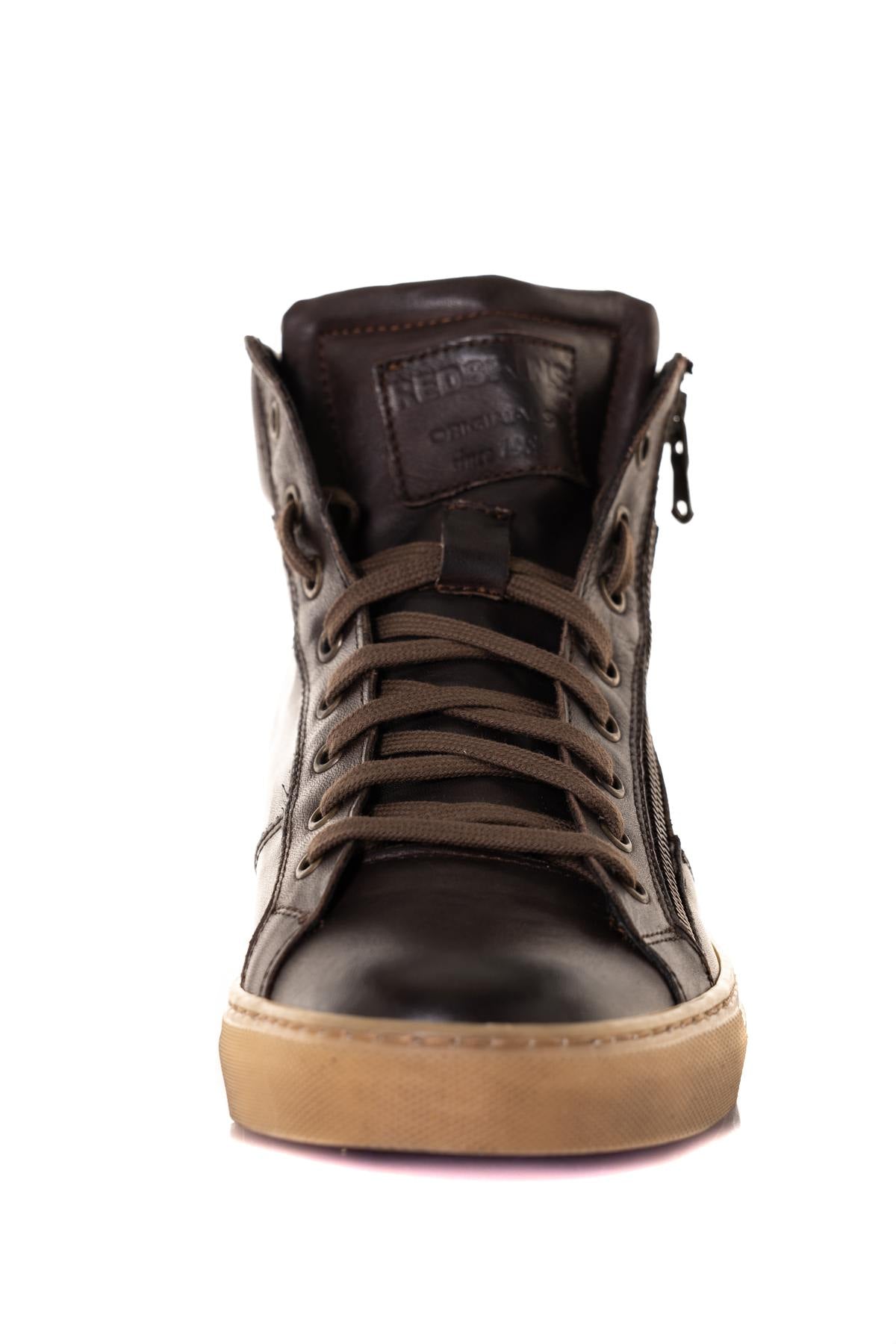 Men's brown leather ankle boots - Image n°6