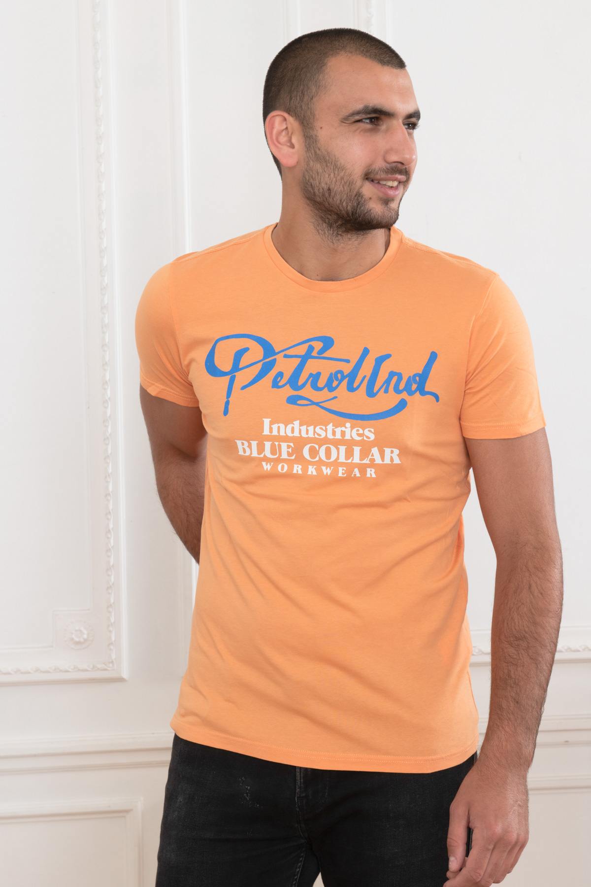 Orange men's t-shirt - Image n°1