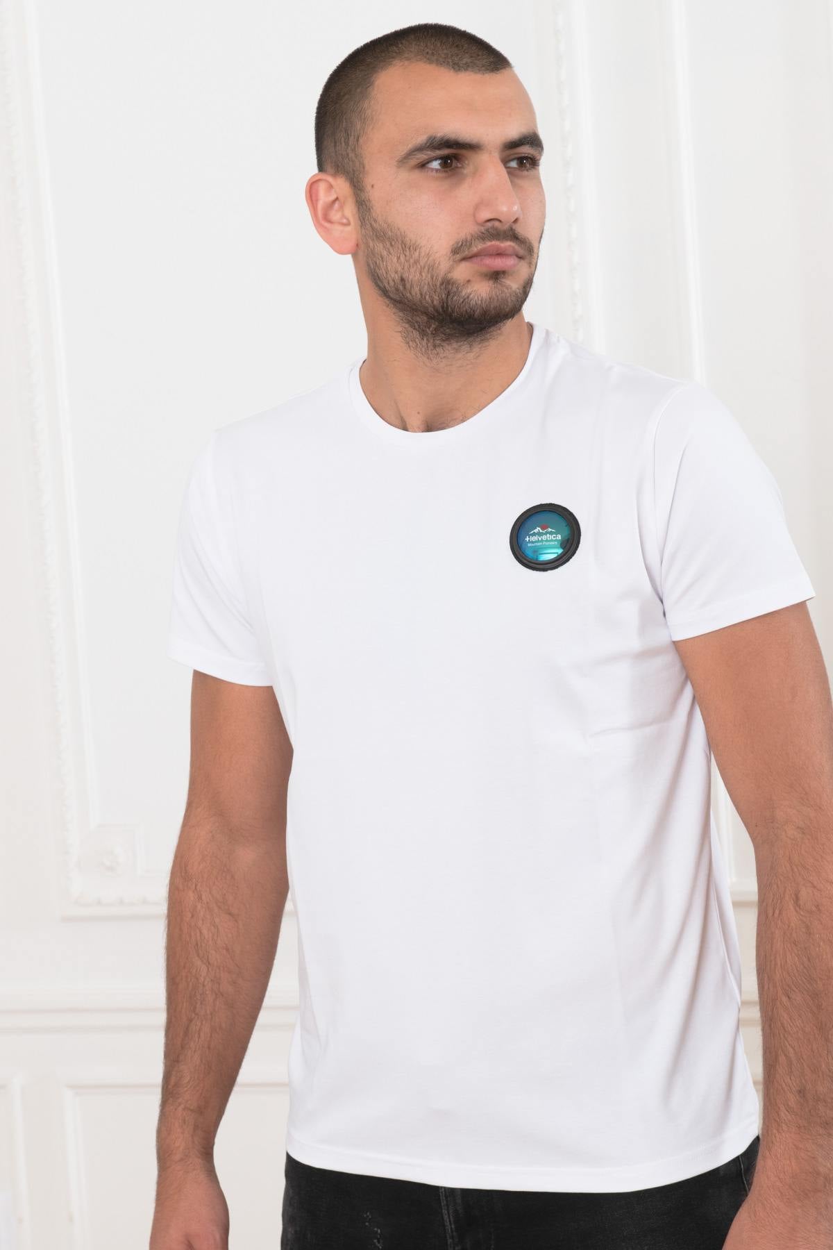 White round neck t-shirt - Image n°1