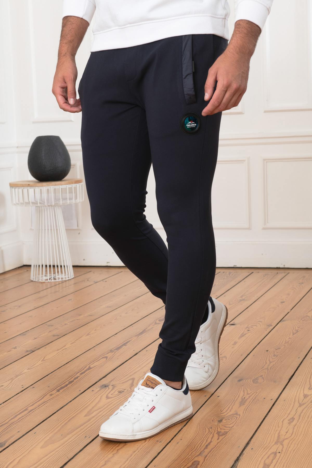 Navy jogging pants - Image n°1