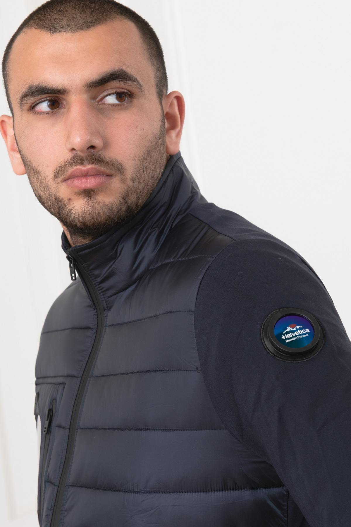 Men's navy blue sportswear jacket - Image n°4