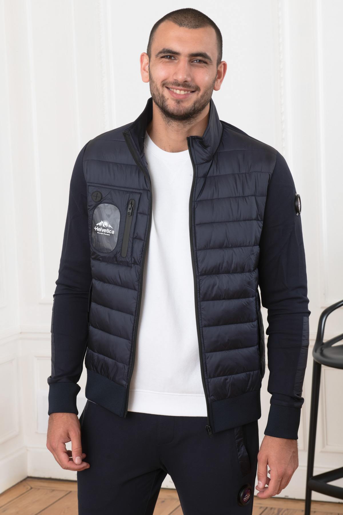 Men's navy blue sportswear jacket - Image n°7