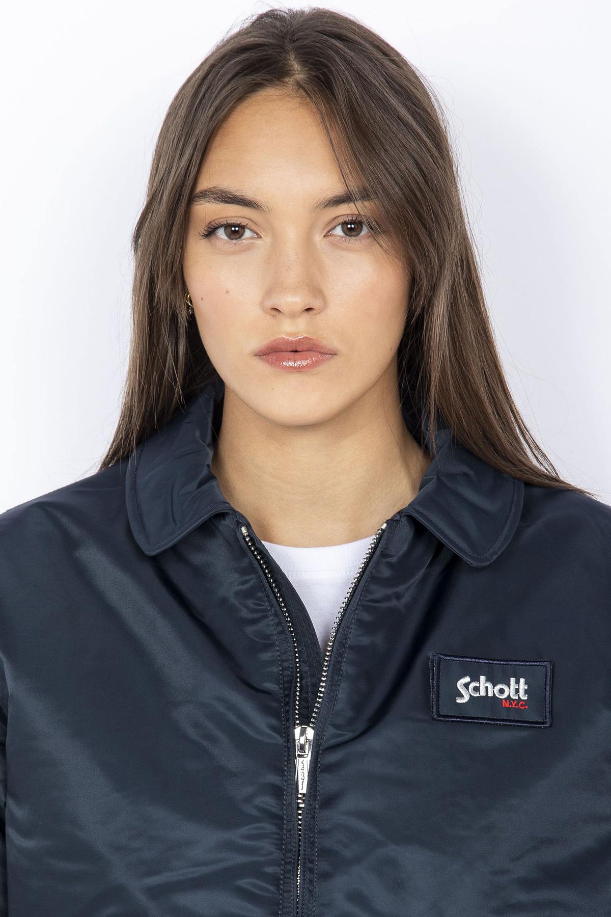 Retro 90's navy blue bomber jacket - Image n°4