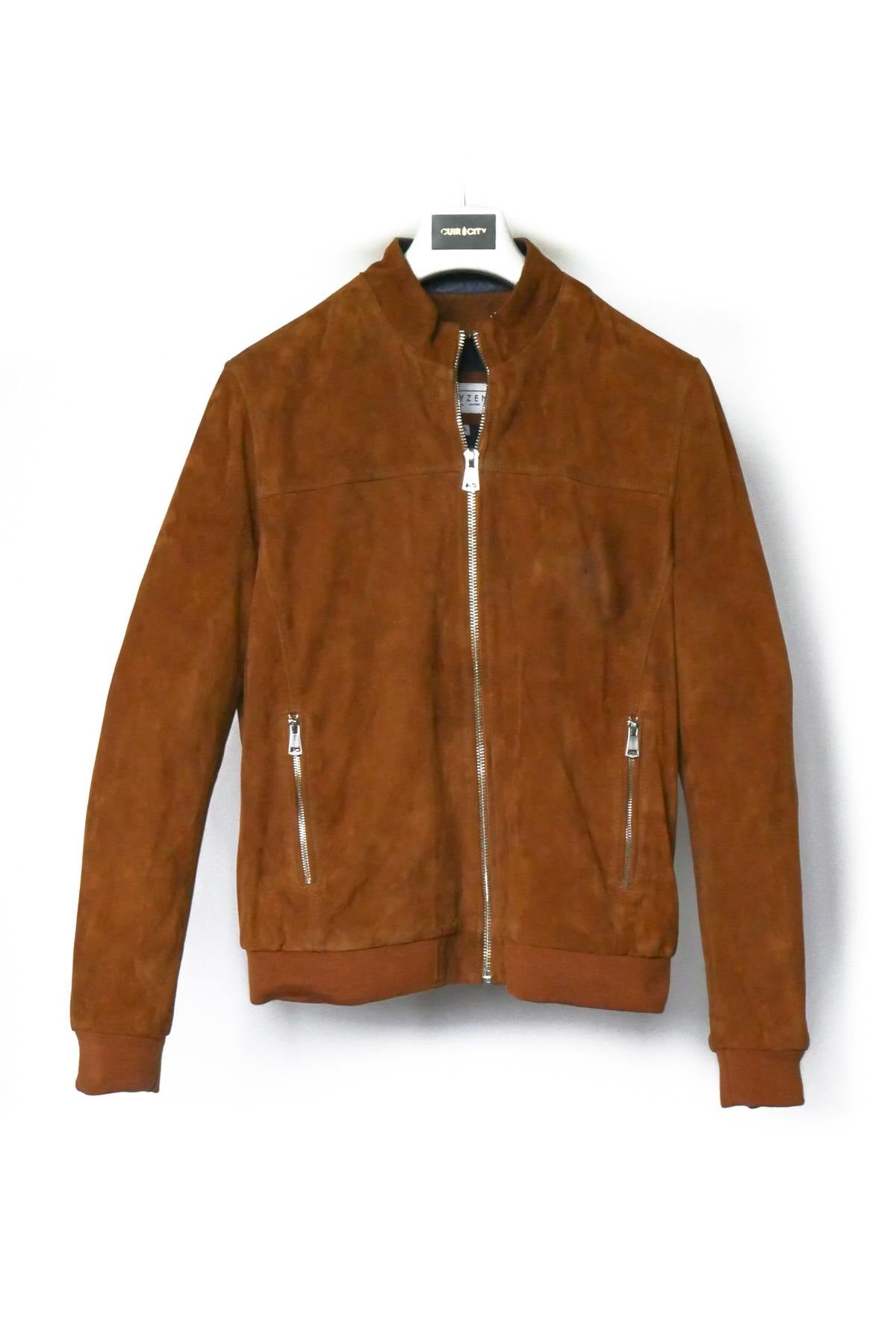 Men's suede leather teddy - Image n°1