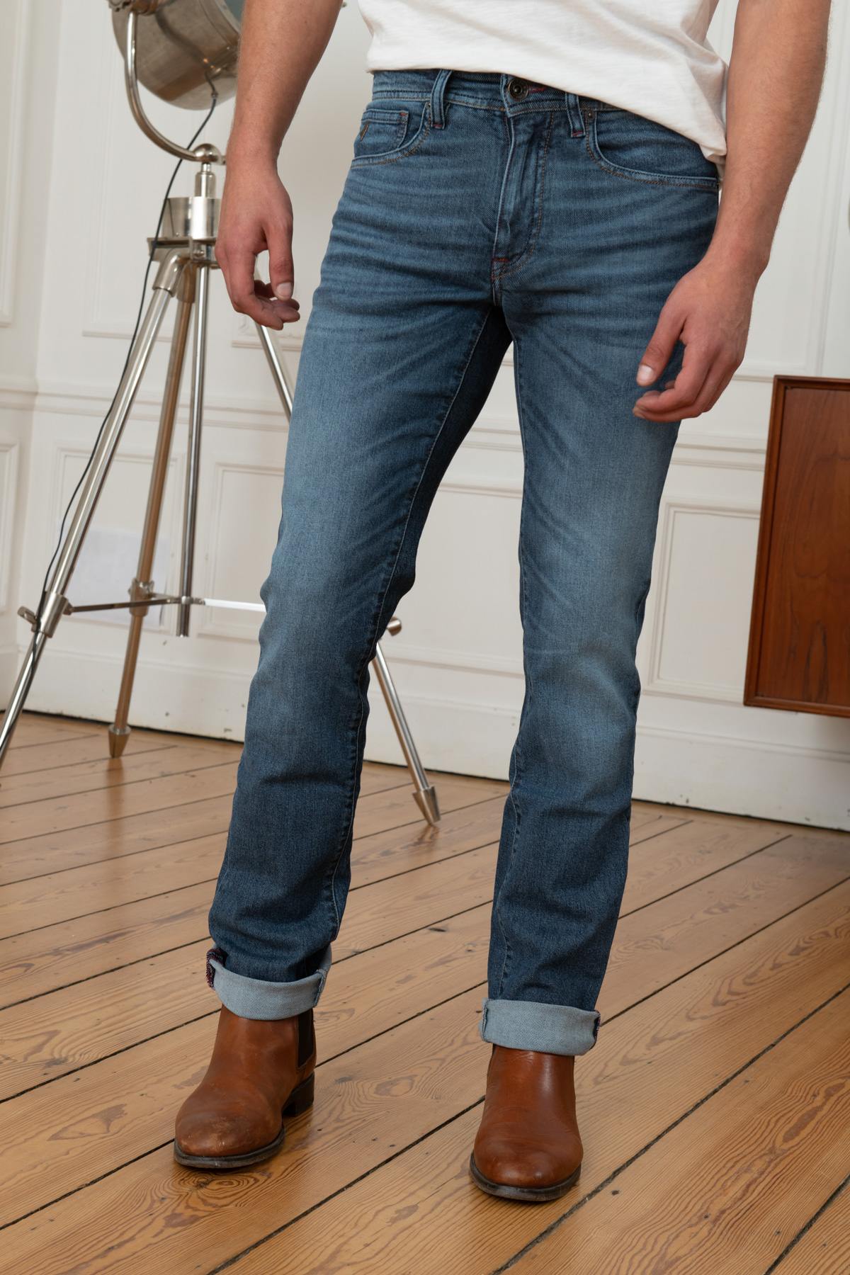 Men's faded blue jeans - Image n°6