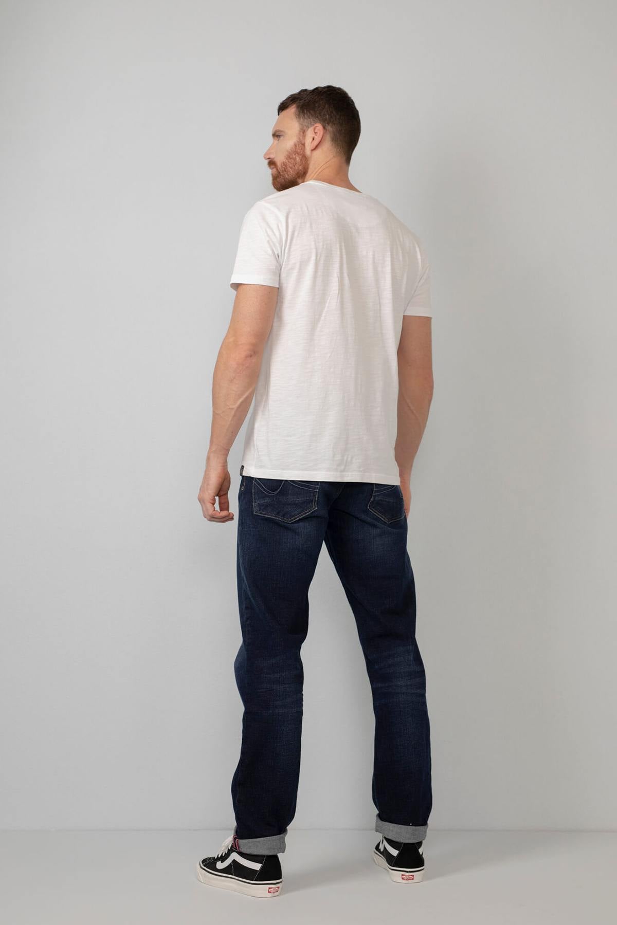 Men's raw blue jeans - Image n°2