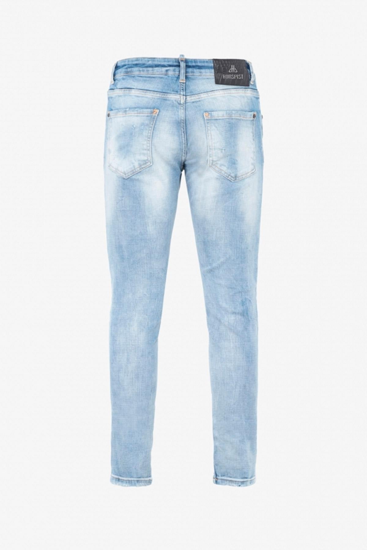 Men's slimfit light blue jeans - Image n°2