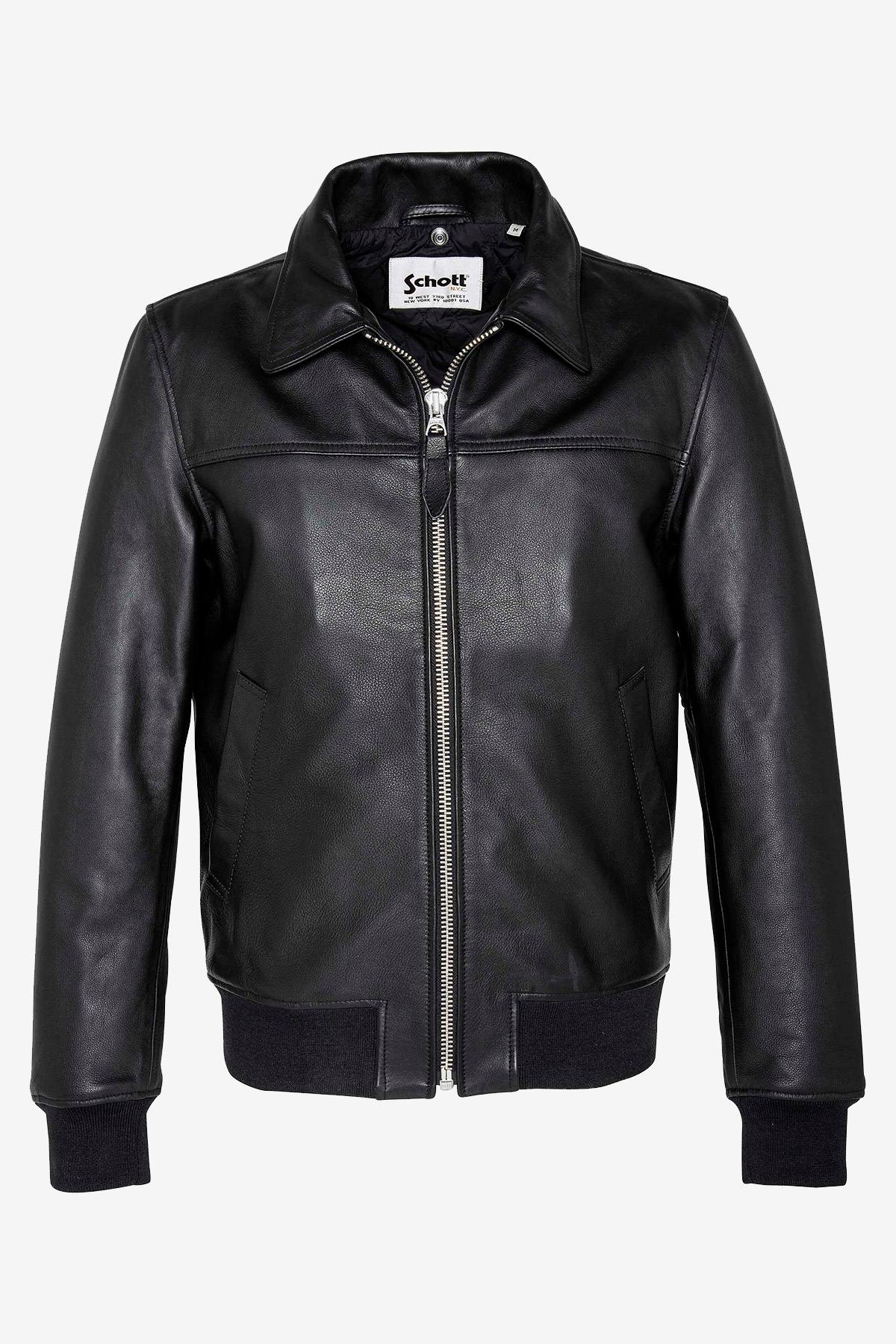 Black cowhide pilot jacket - Image n°3