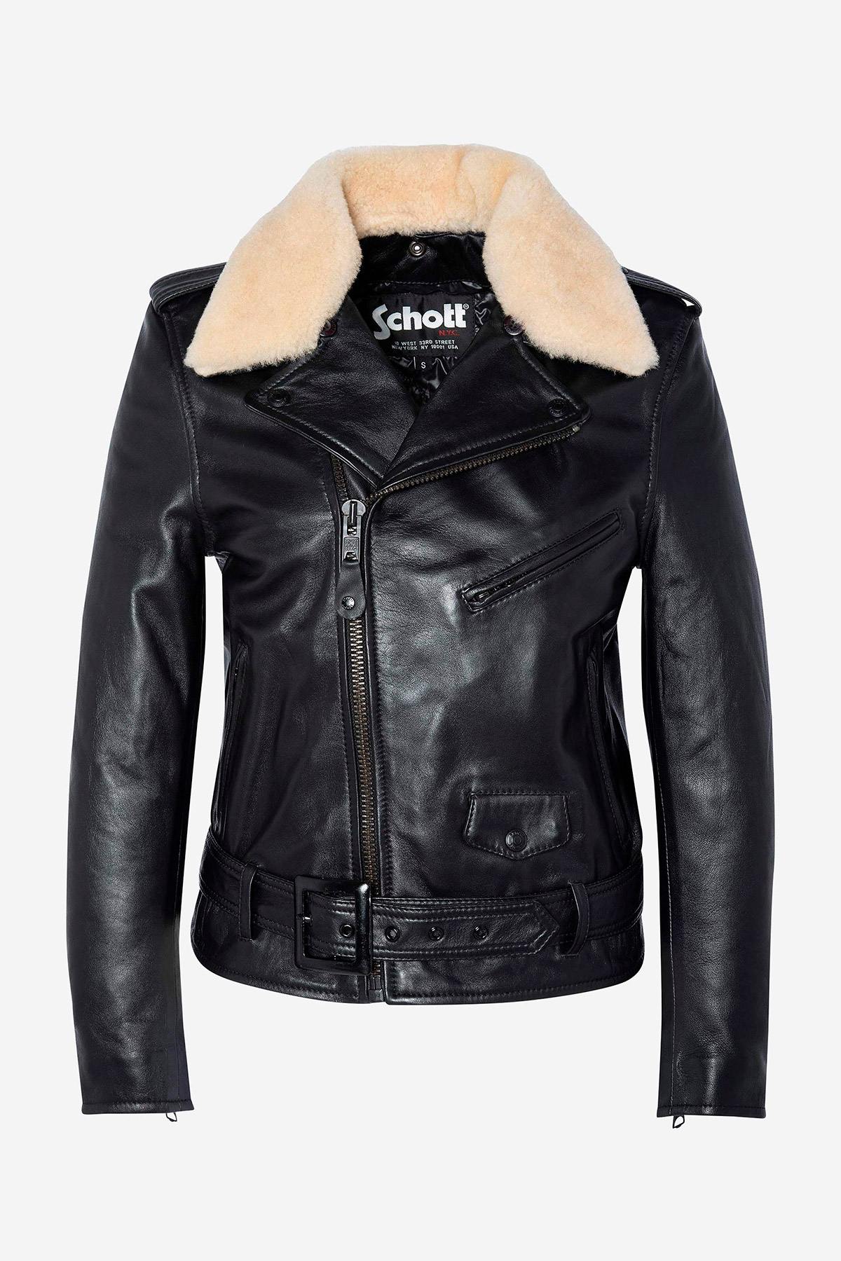 Perfecto vintage look with removable sheepskin collar - Image n°5