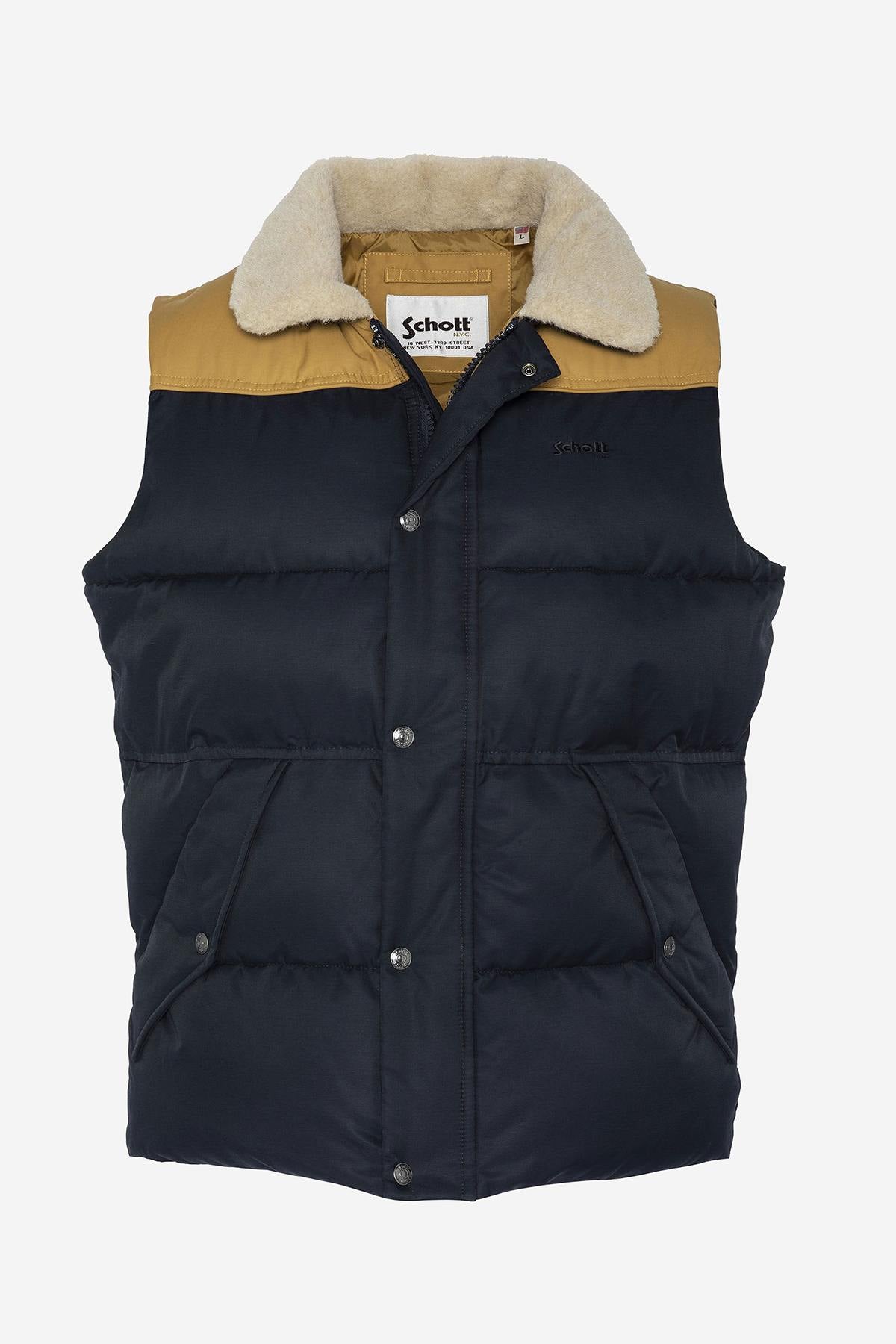 Urban style sleeveless down jacket - Image n°1