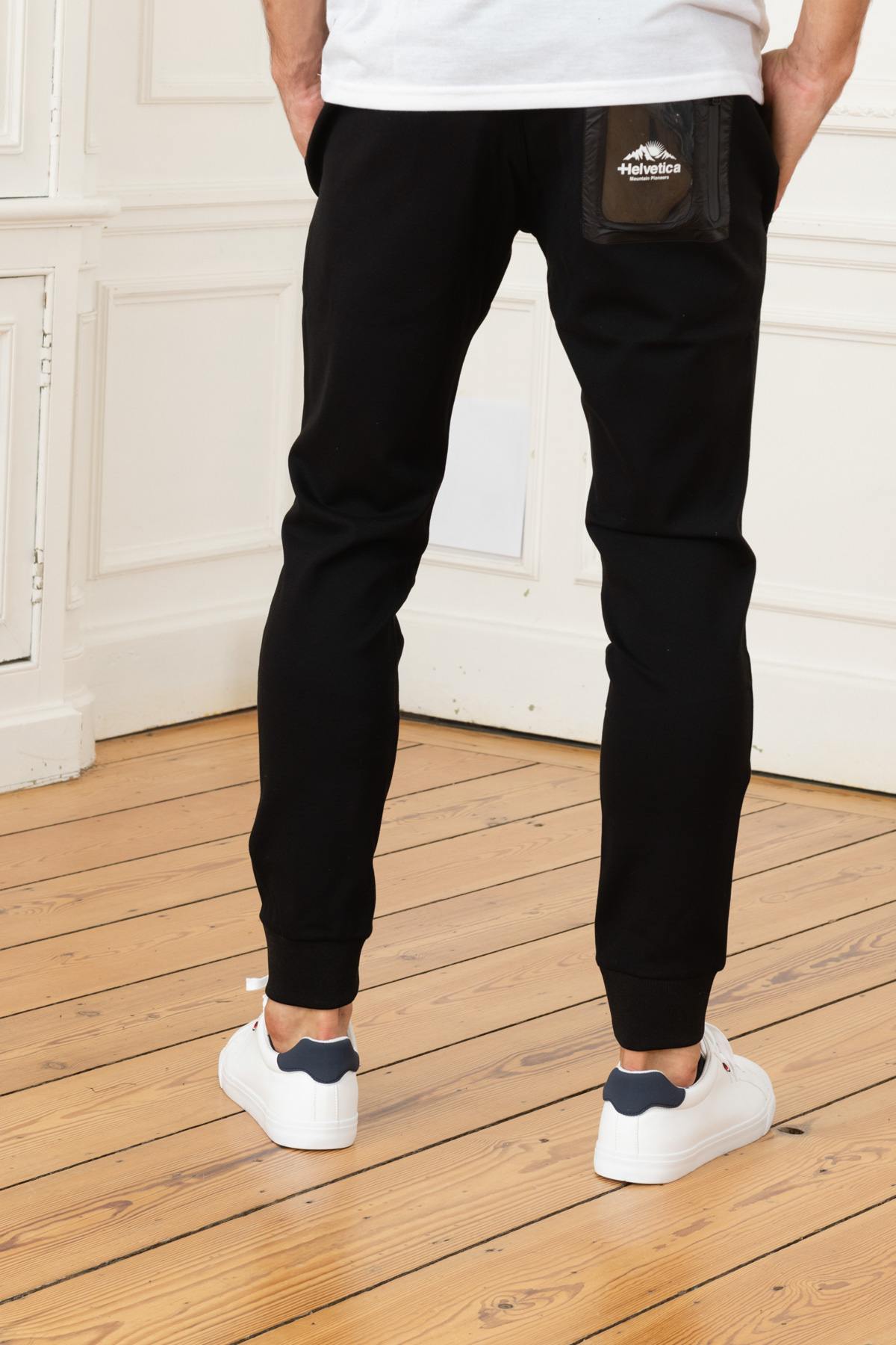 Black stretch jogging pants - Image n°2