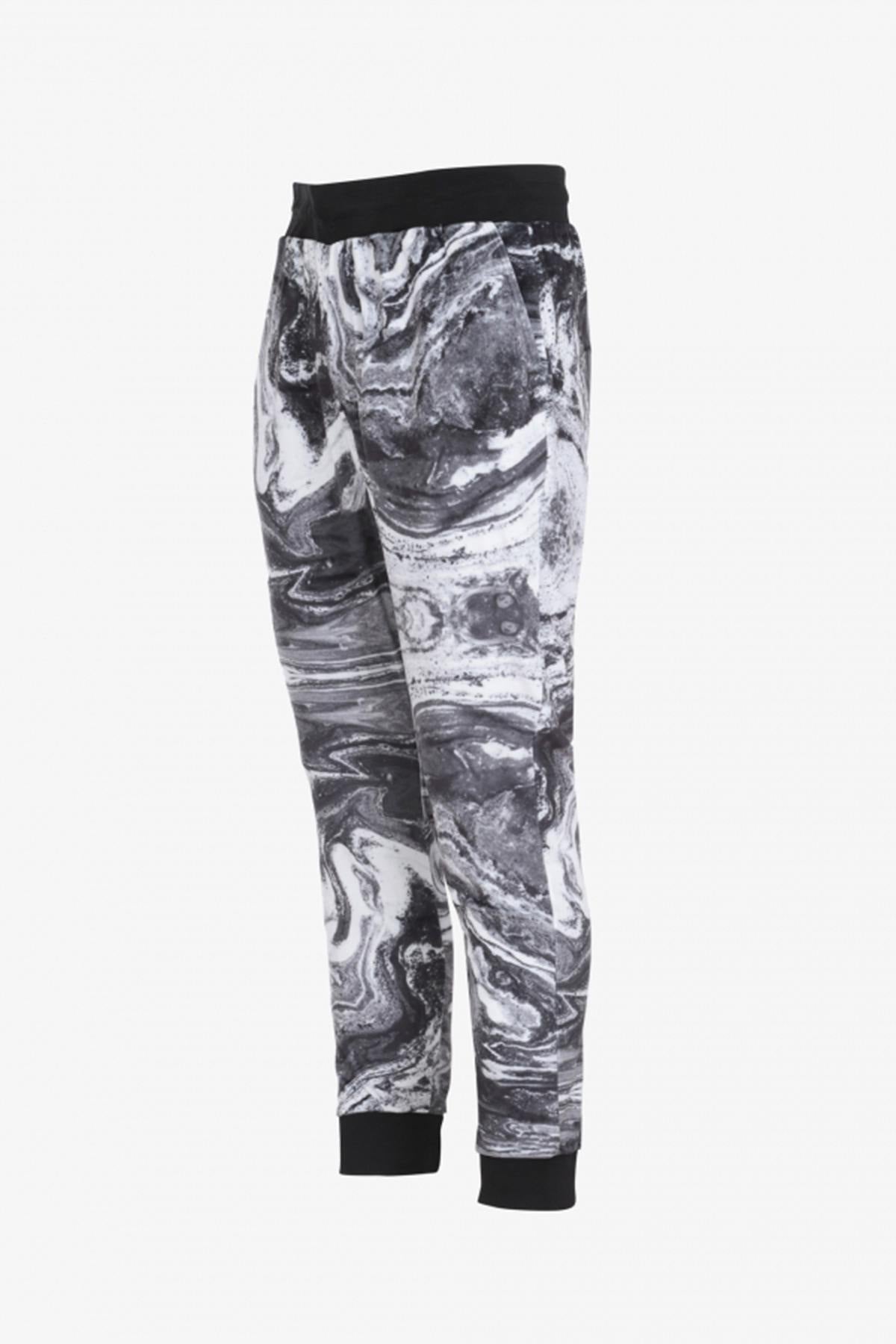 Velvet Gray Printed Sweatpants - Image n°1