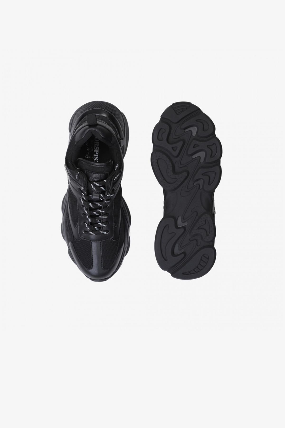 Black monochrome sneakers - Image n°4