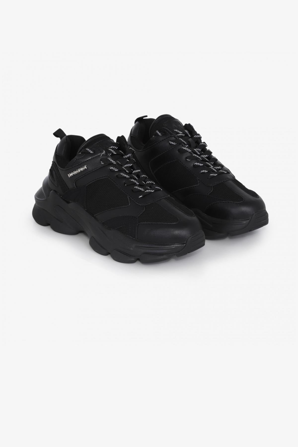 Black monochrome sneakers - Image n°7