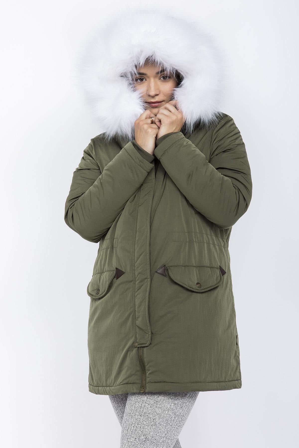 Snorkel N-3B khaki parka with removable faux fur - Image n°1