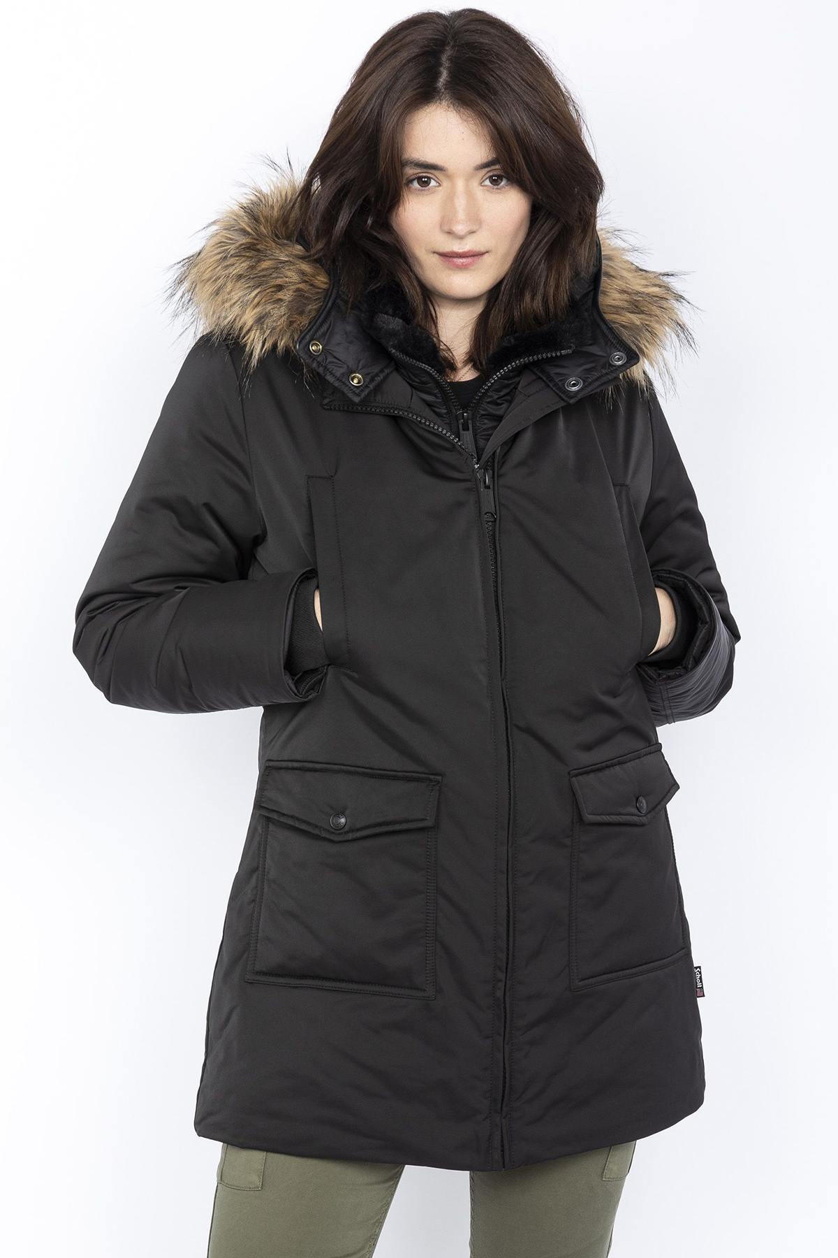 Black 3 in 1 parka - Image n°1