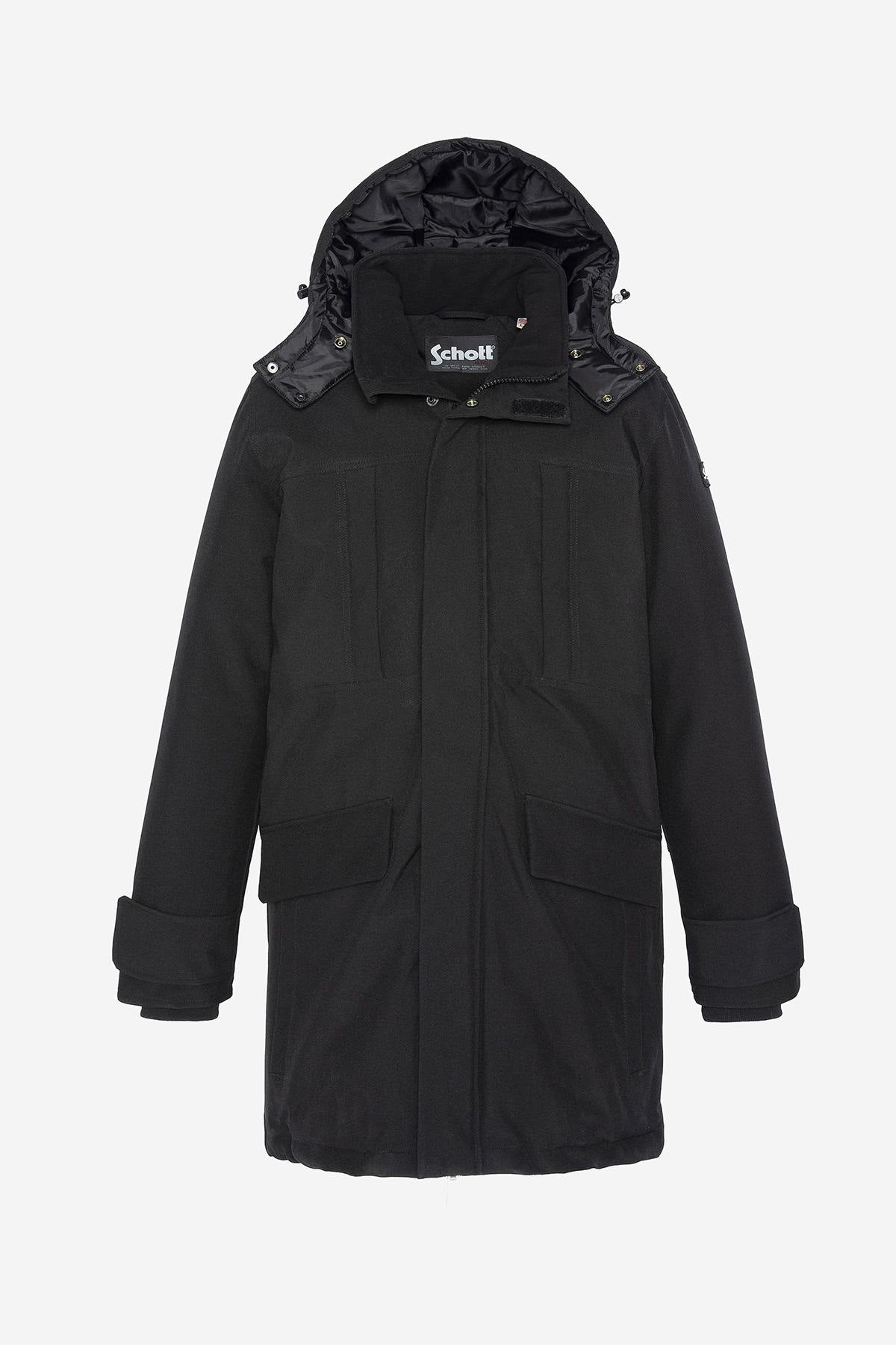 Men's multi-pocket quilted parka - Image n°1