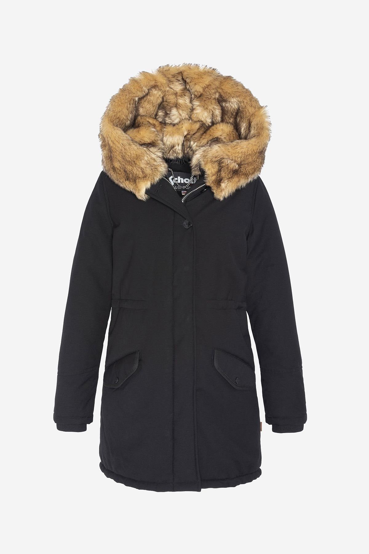 Parka with fur-lined hood and removable vest - Image n°3